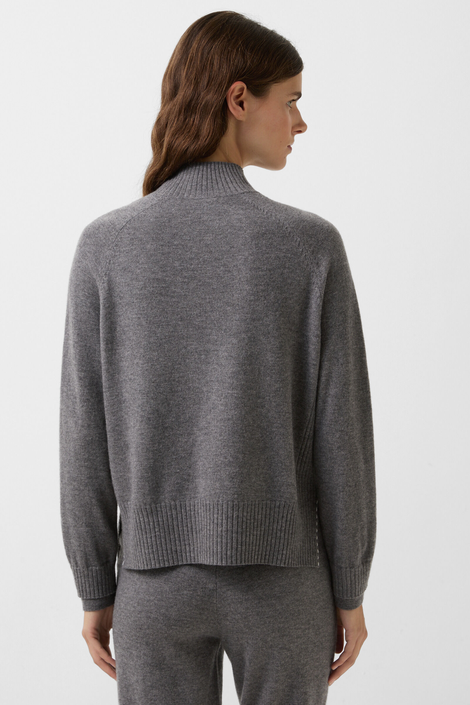 Lysanne virgin wool jumper Anthracite