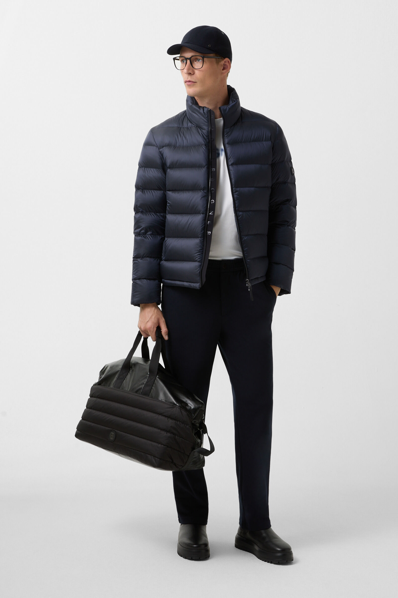 Hugh down jacket Dark blue