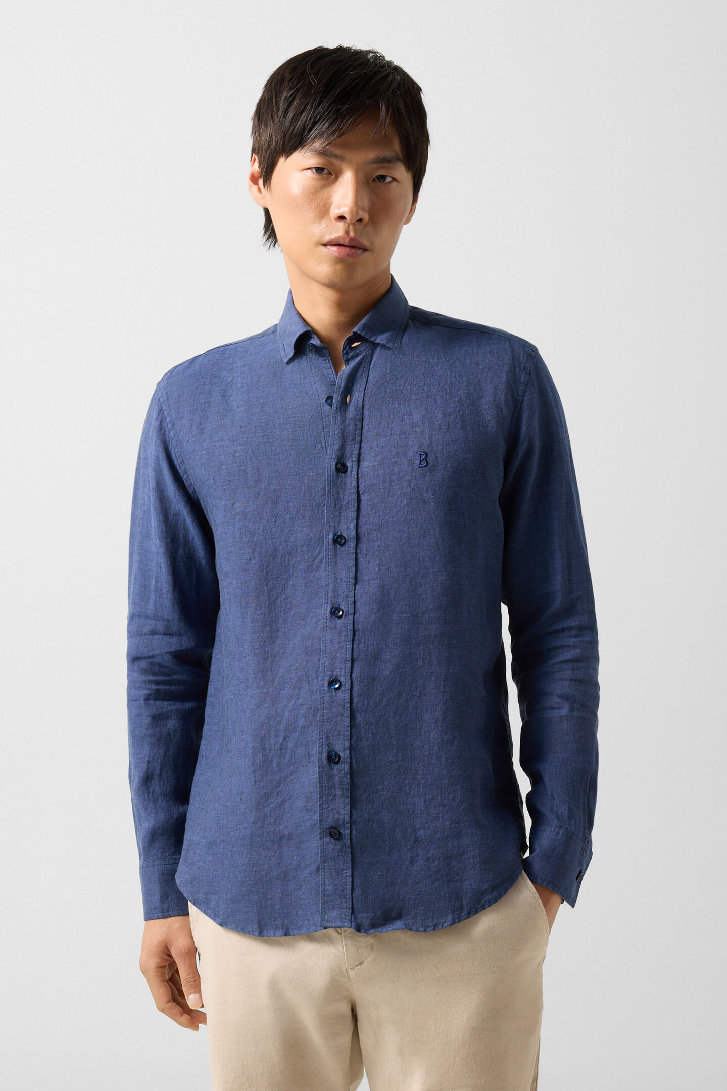 Timi linen shirt Navy blue