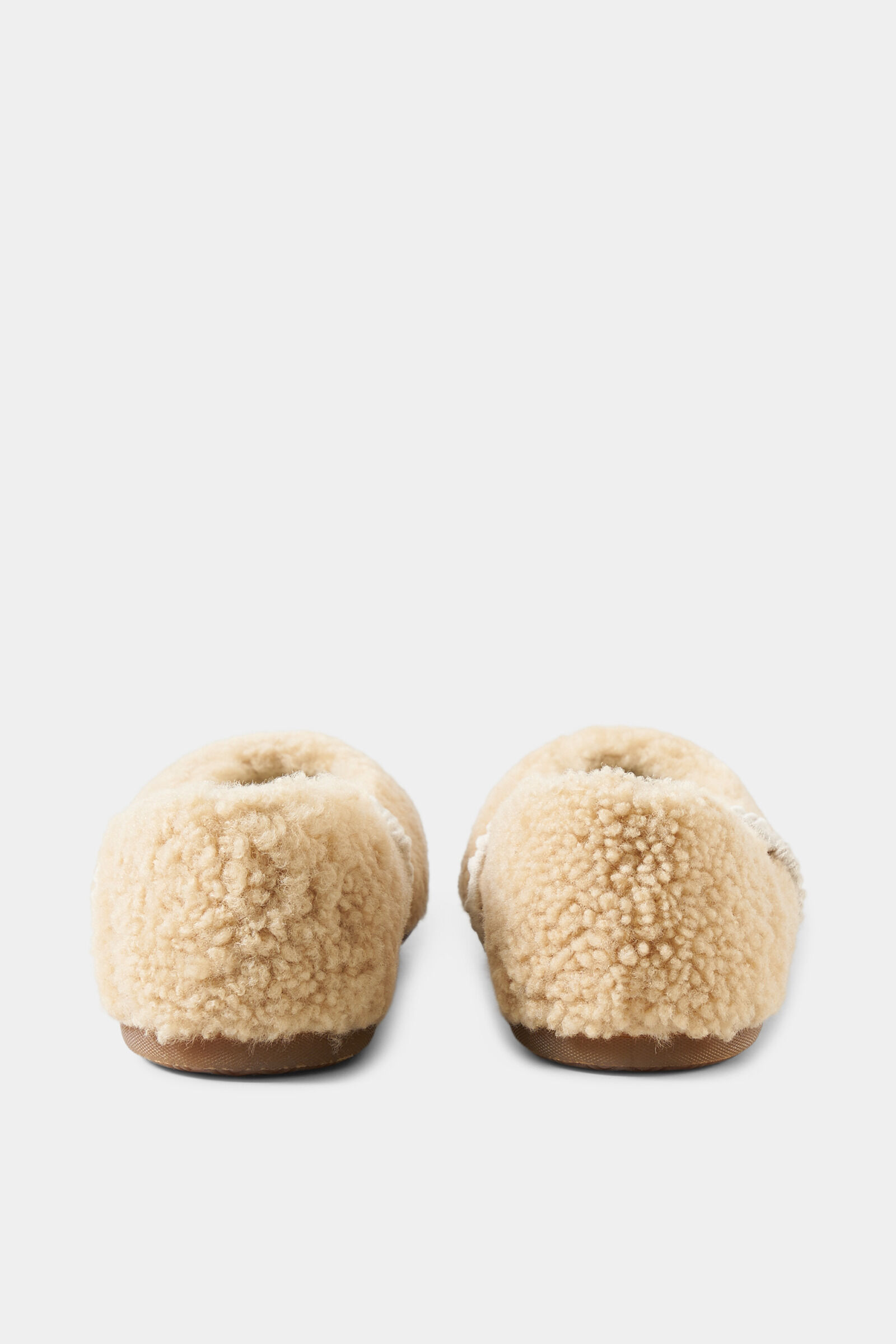 Lambskin ballerina flats Beige