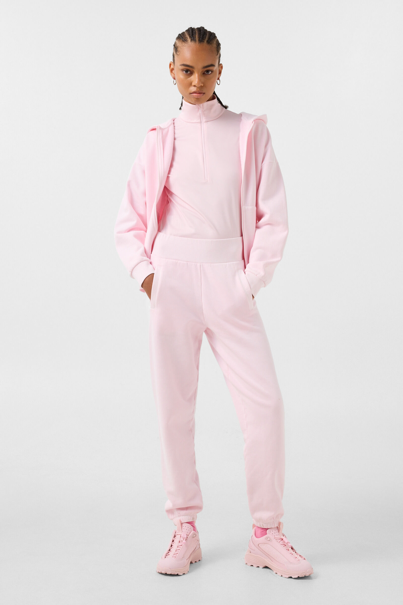Baumwoll-Sweatpants Ilmi Rosa