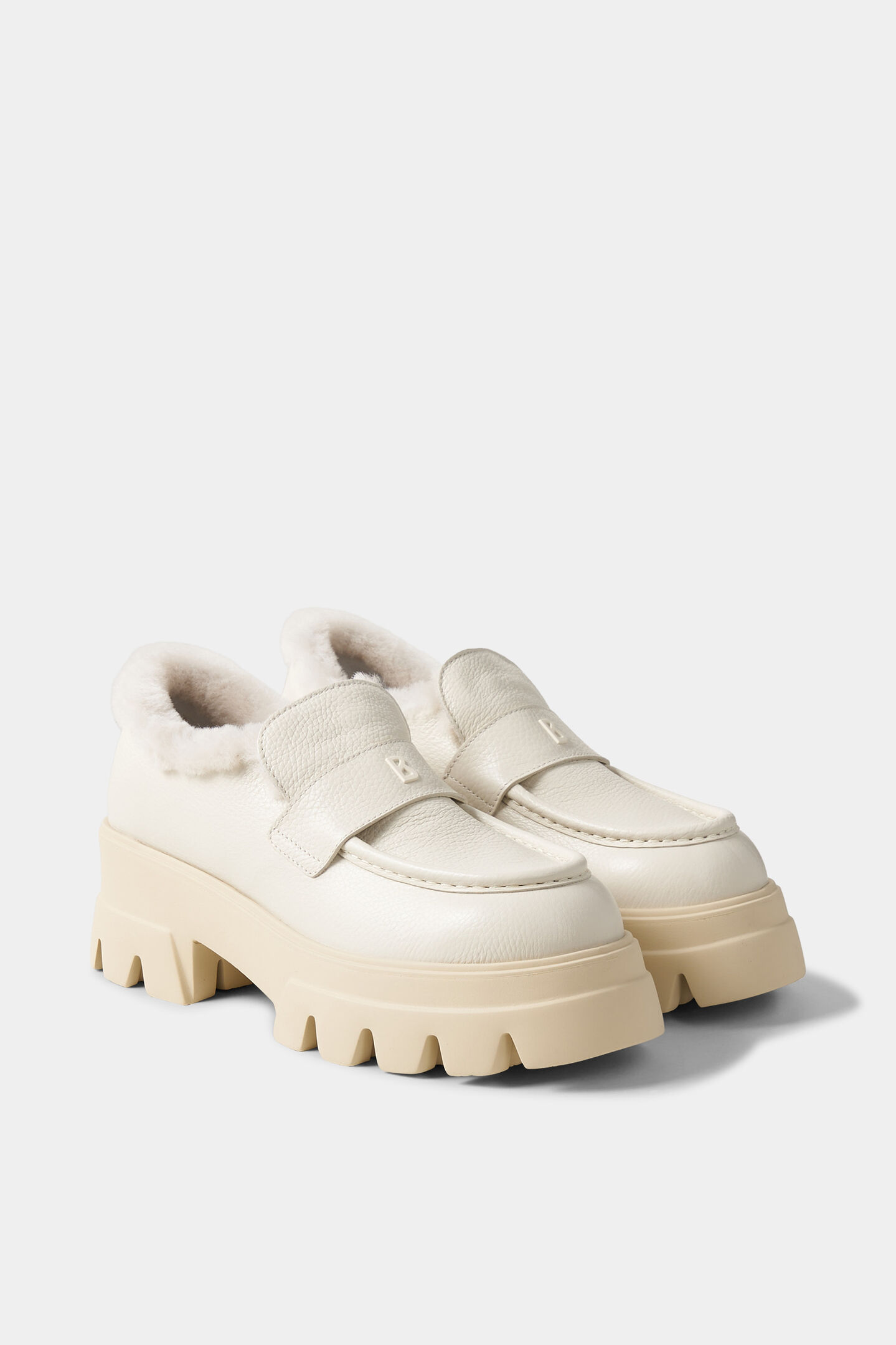 Chaussures à plateforme Sapporo Blanc cassé