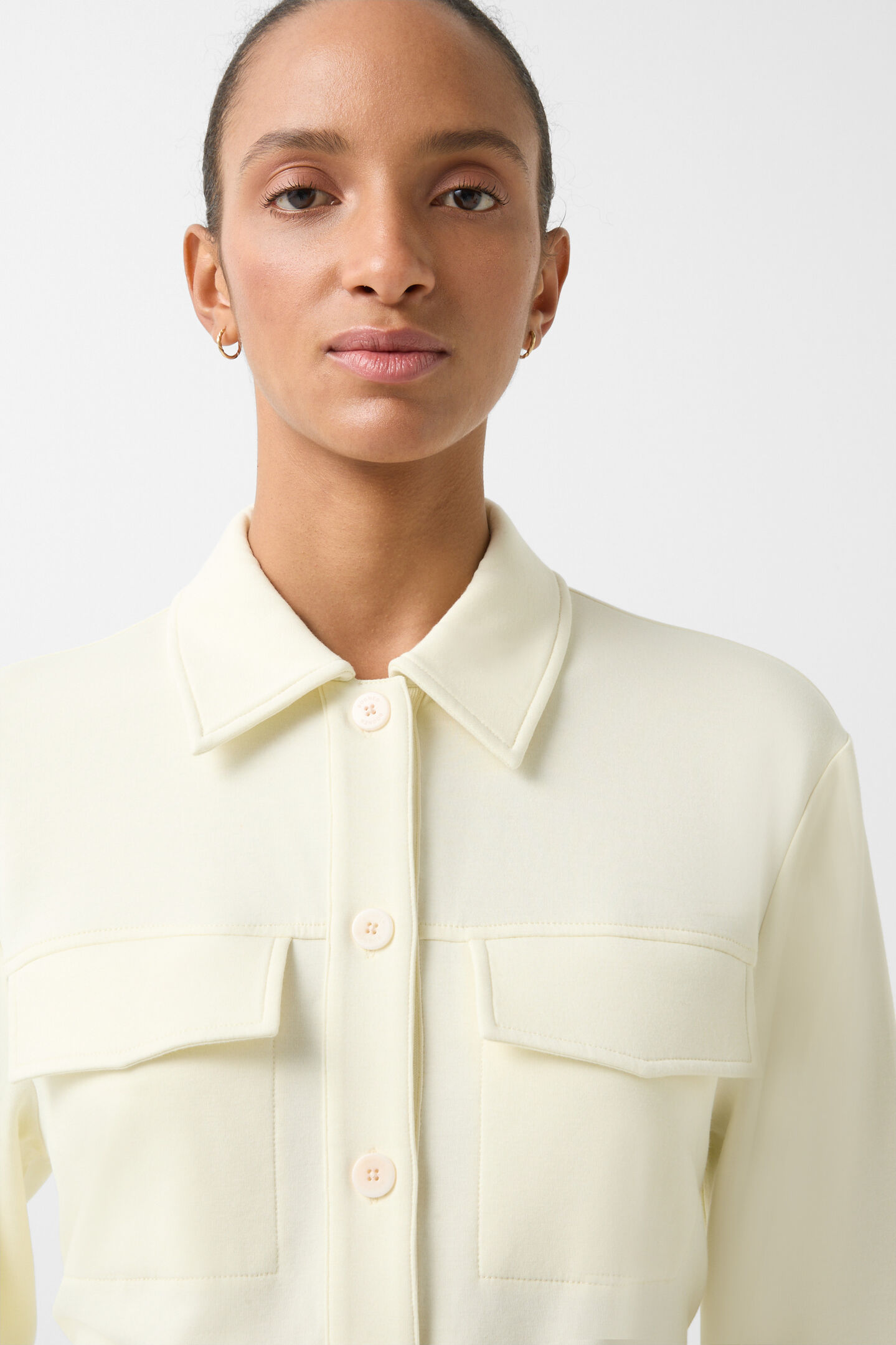 Sweat-Overshirt Filippa Vanille