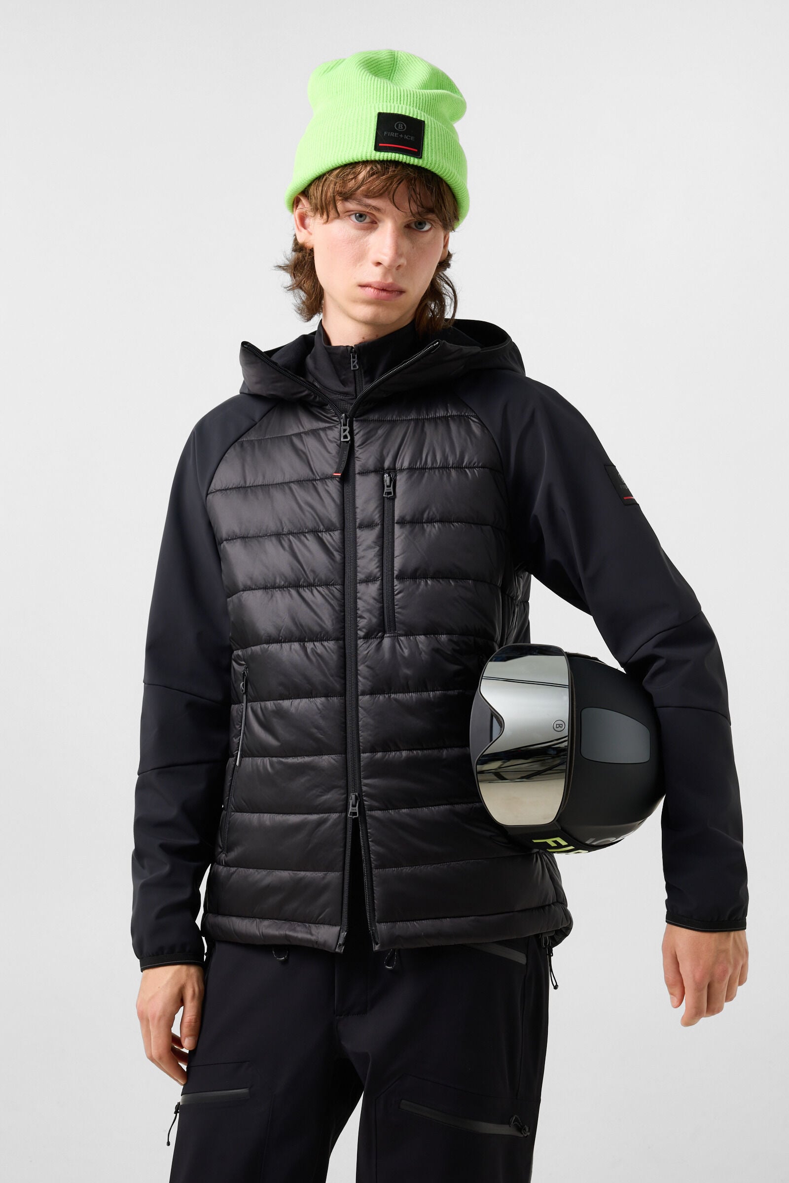 Anian Softshell Quilted Jacket Black