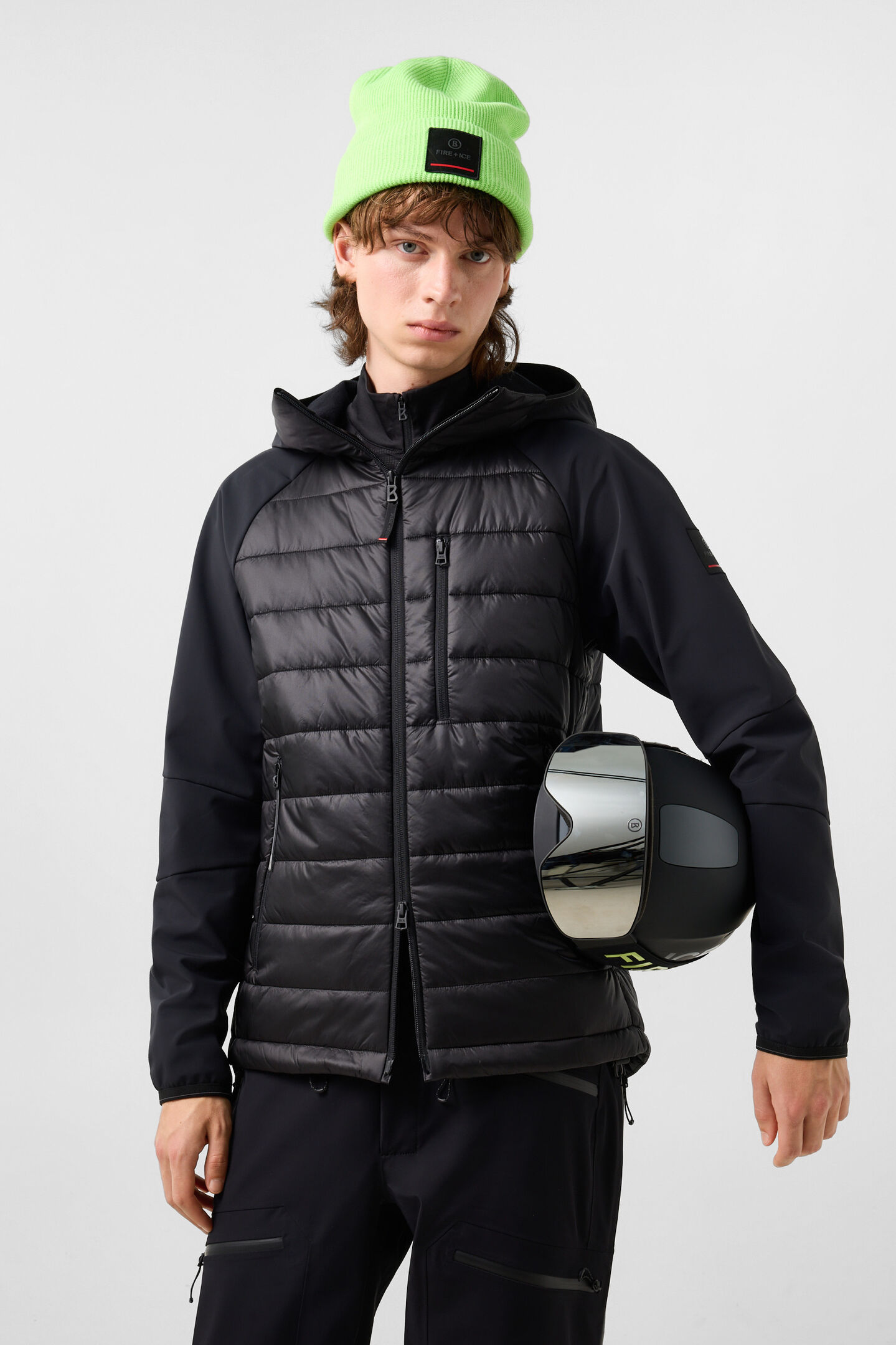 Anian Softshell Quilted Jacket Black