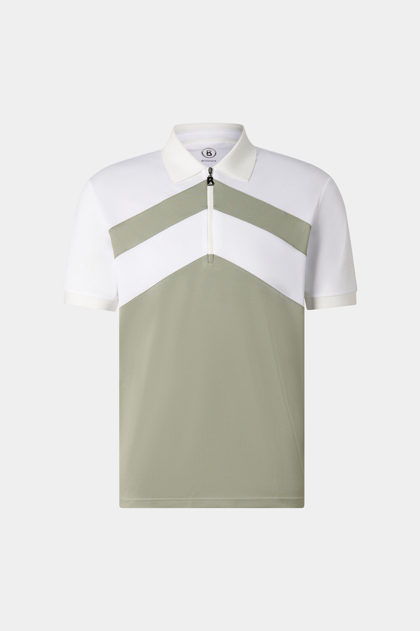 Cuno functional short-sleeved top Eucalyptus/white