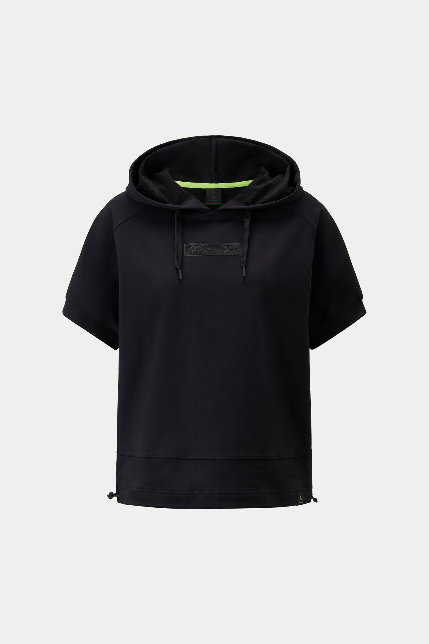 Sharon short-sleeved hoodie Black