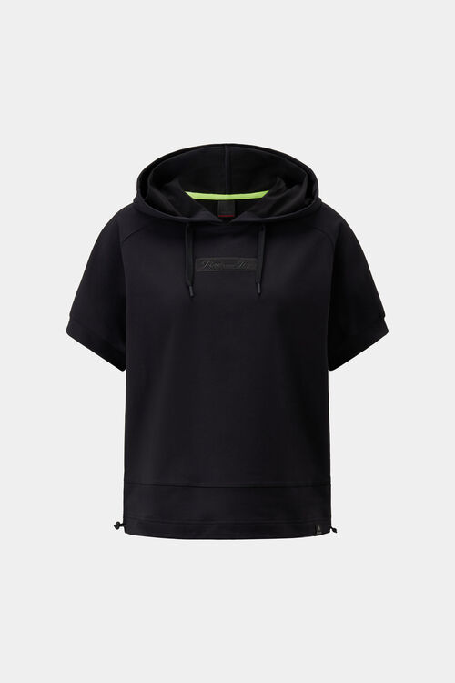 Sharon short-sleeved hoodie Black