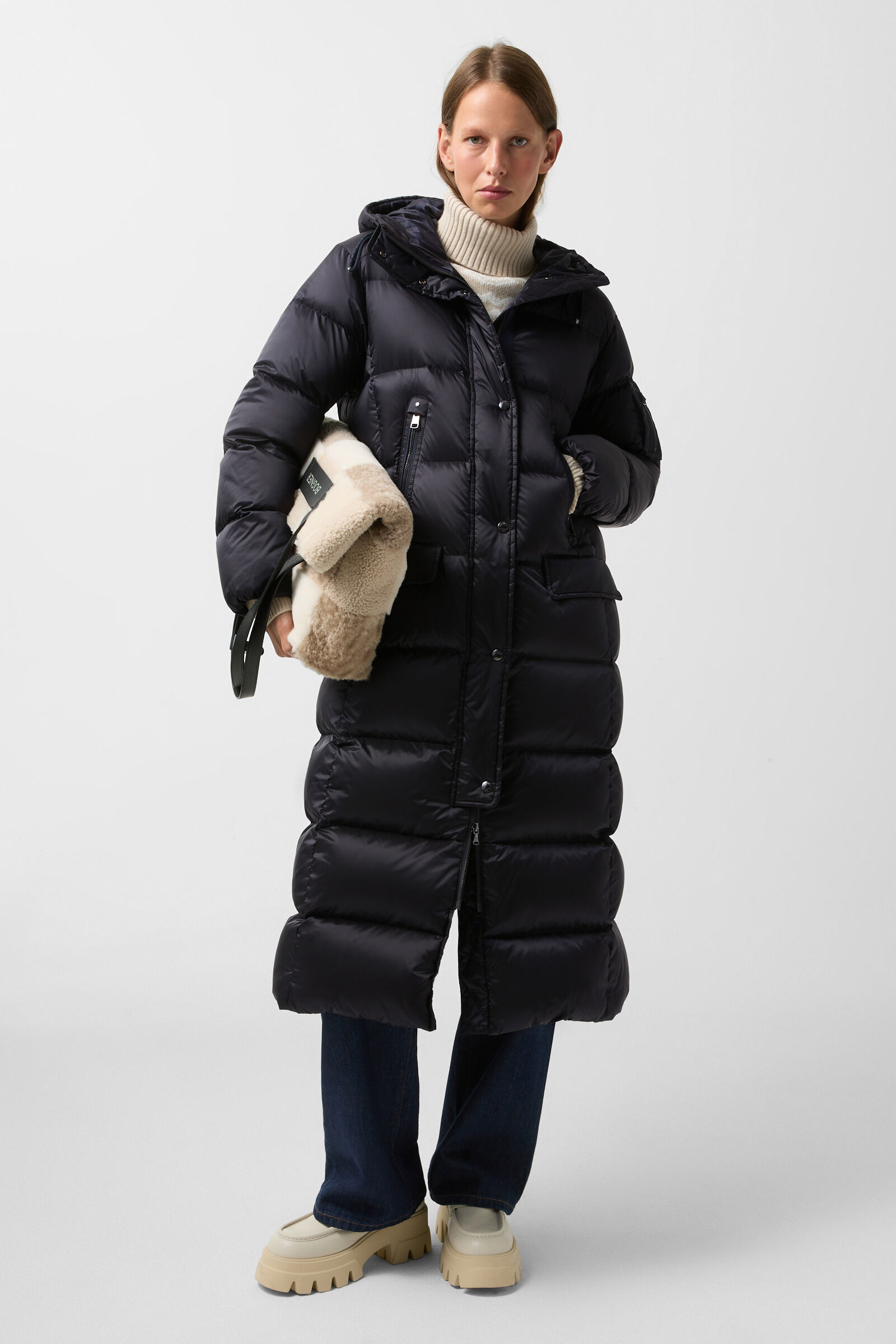 Jonna down coat Navy blue
