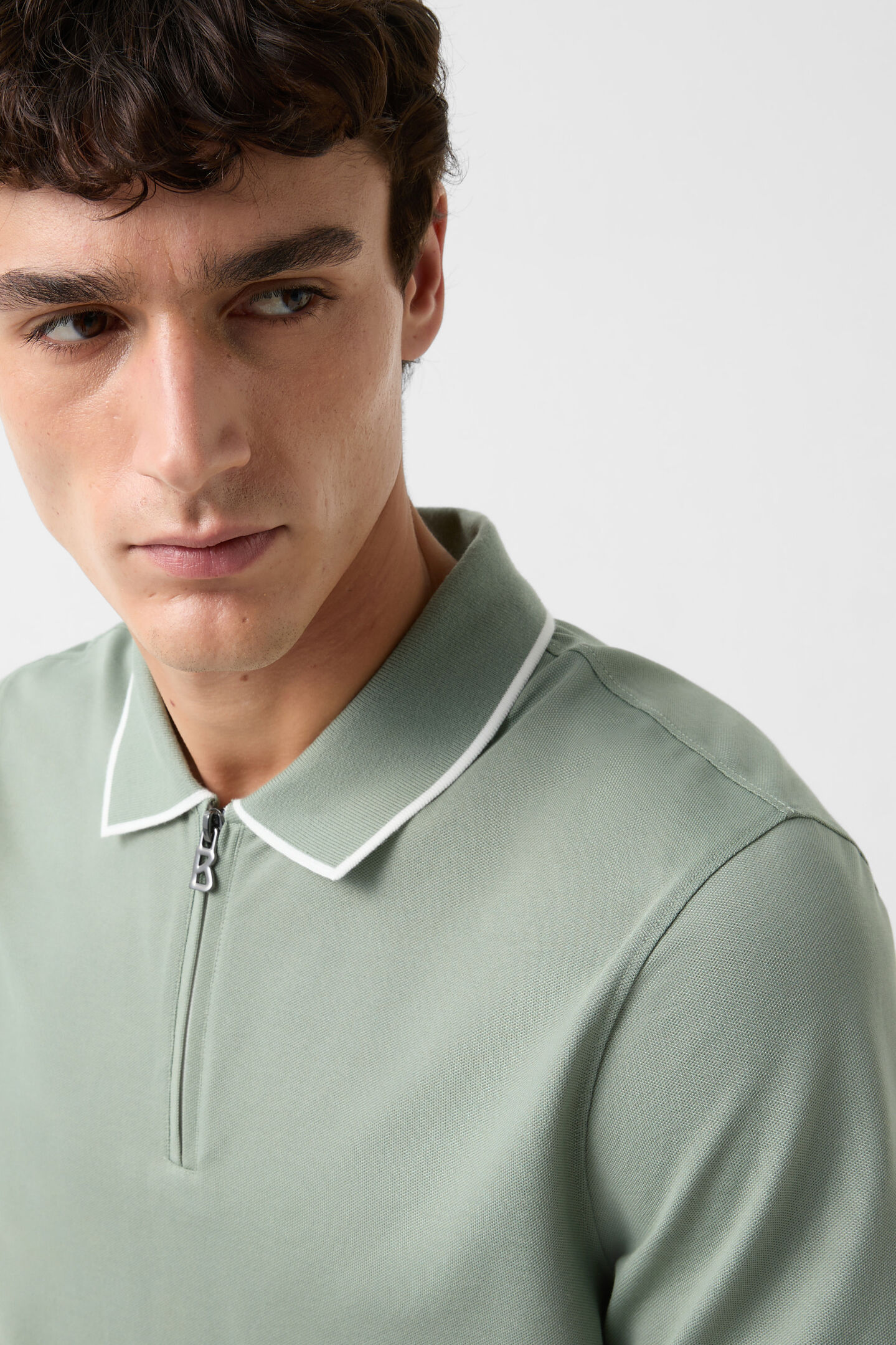 Timo polo shirt Eucalyptus
