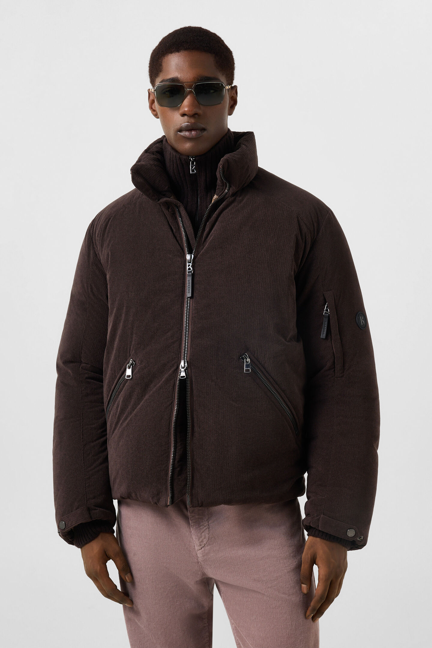 Cord-Daunenjacke Bert Coffee