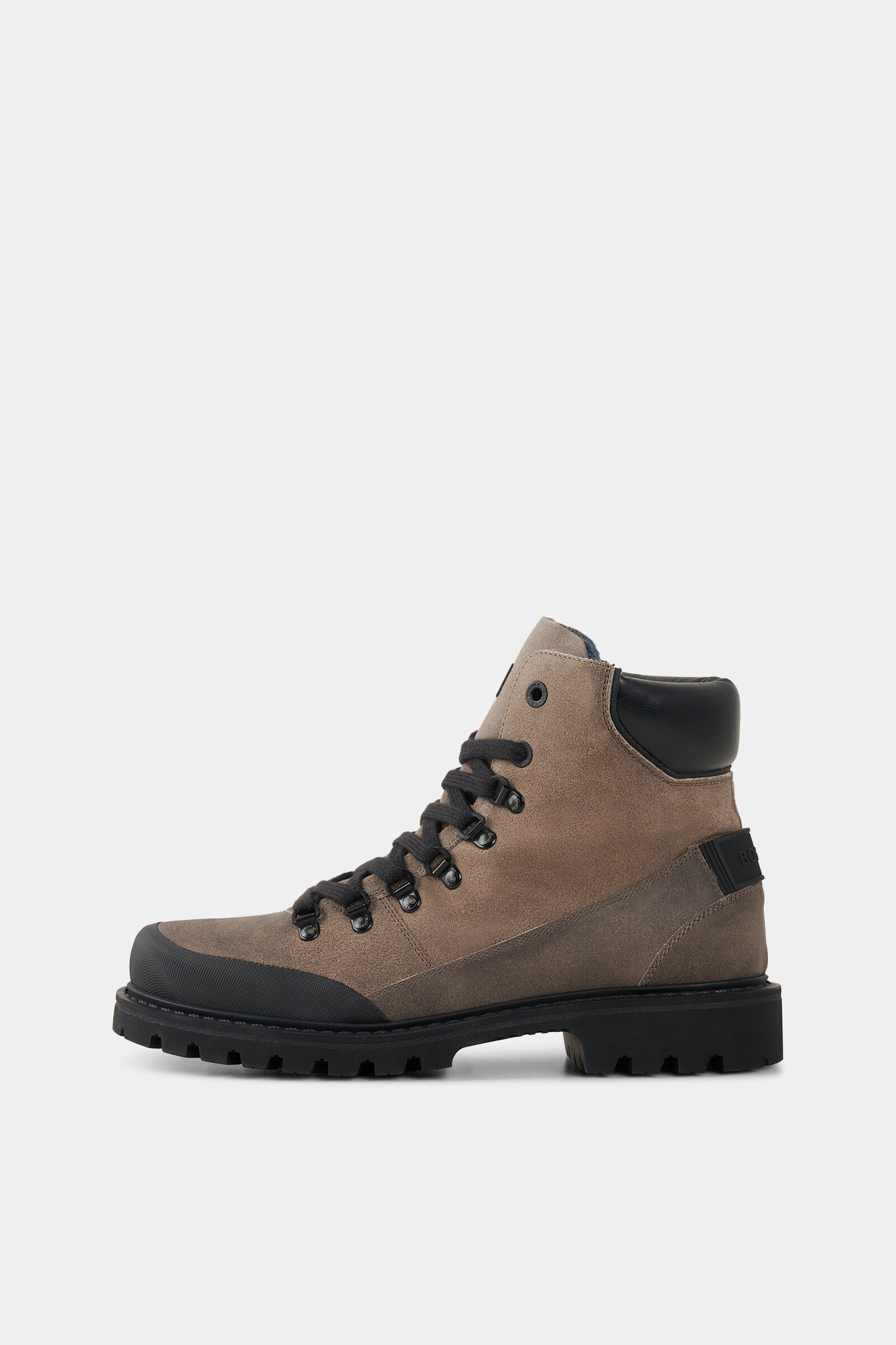 Mid Boots Helsinki mit Spikes Taupe/Schwarz