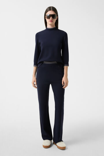 Pantalon en maille Benette Bleu marine Pantalon en maille Benette Bleu marine