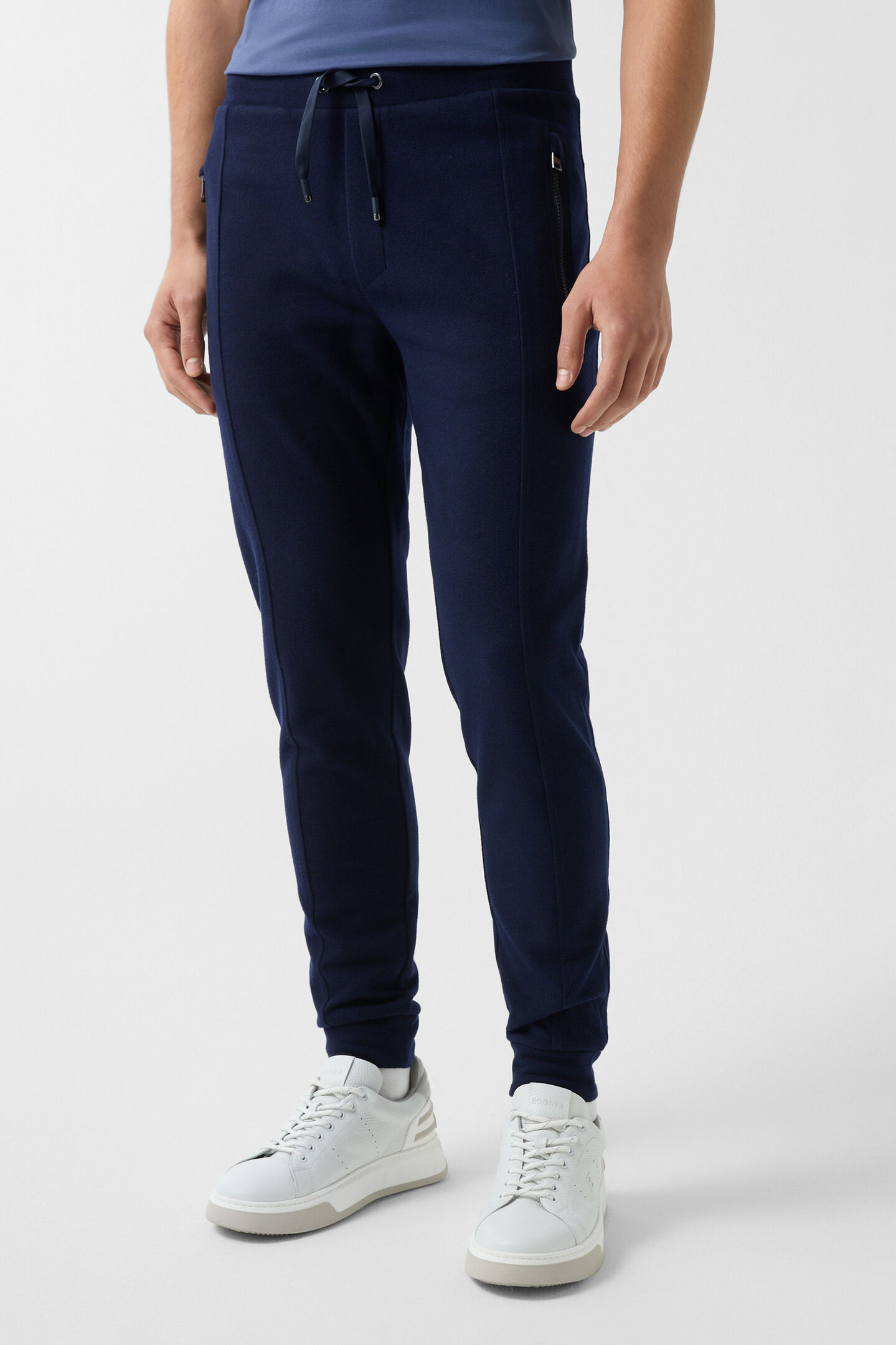 Bono flannel jogging trousers Navy blue