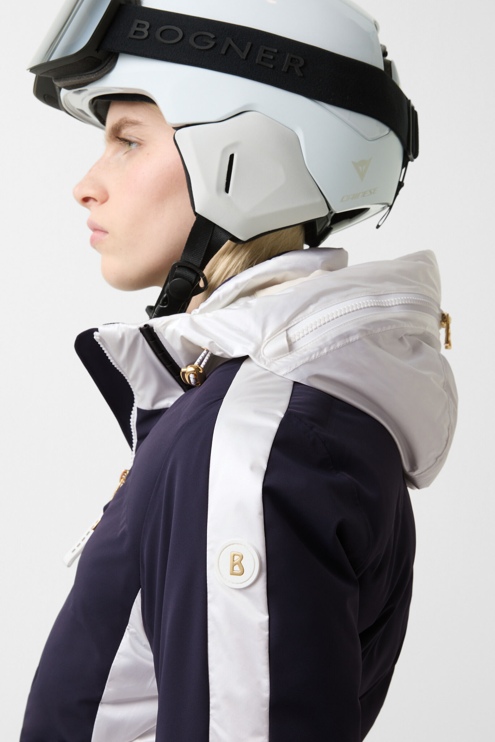 Kira quilted jacket Navy blue/white