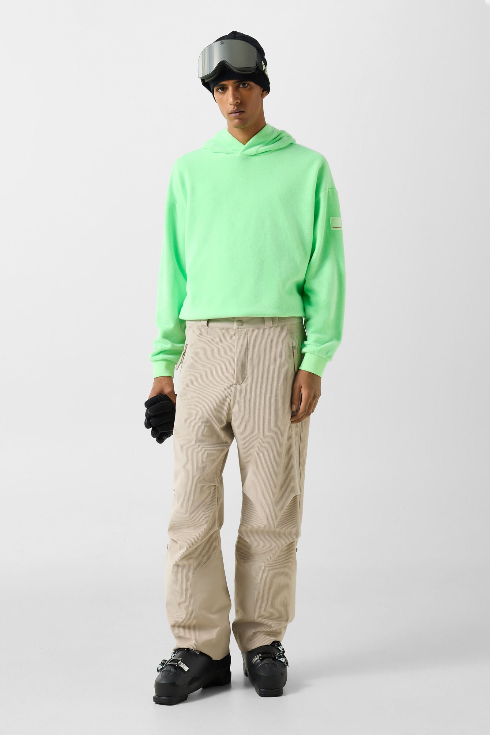 Felipe corduroy ski trousers Beige