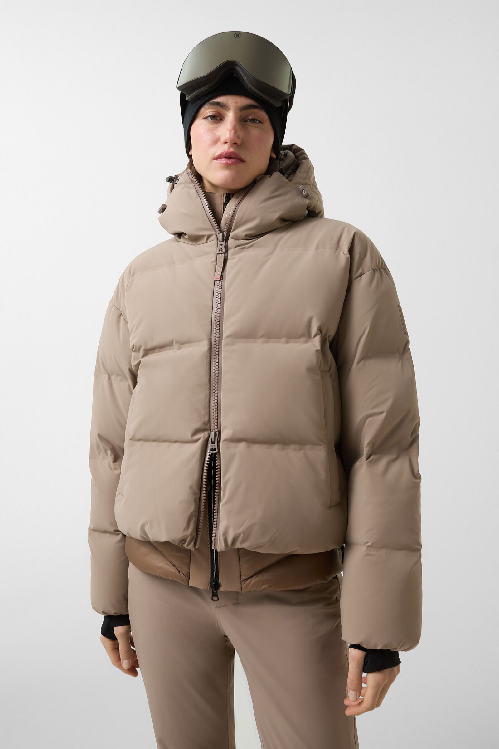 Neila down ski jacket Caramel