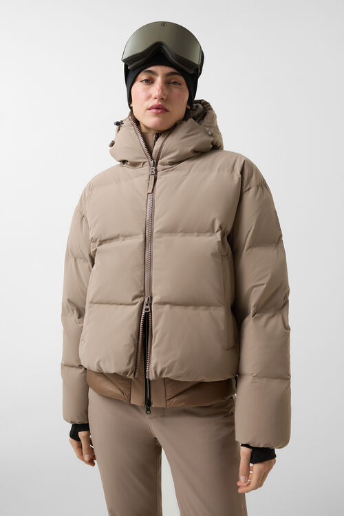Ski-Daunenjacke Neila Karamell