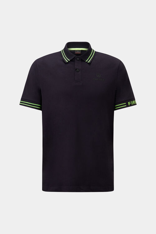 Arjan polo shirt Dark blue/lime