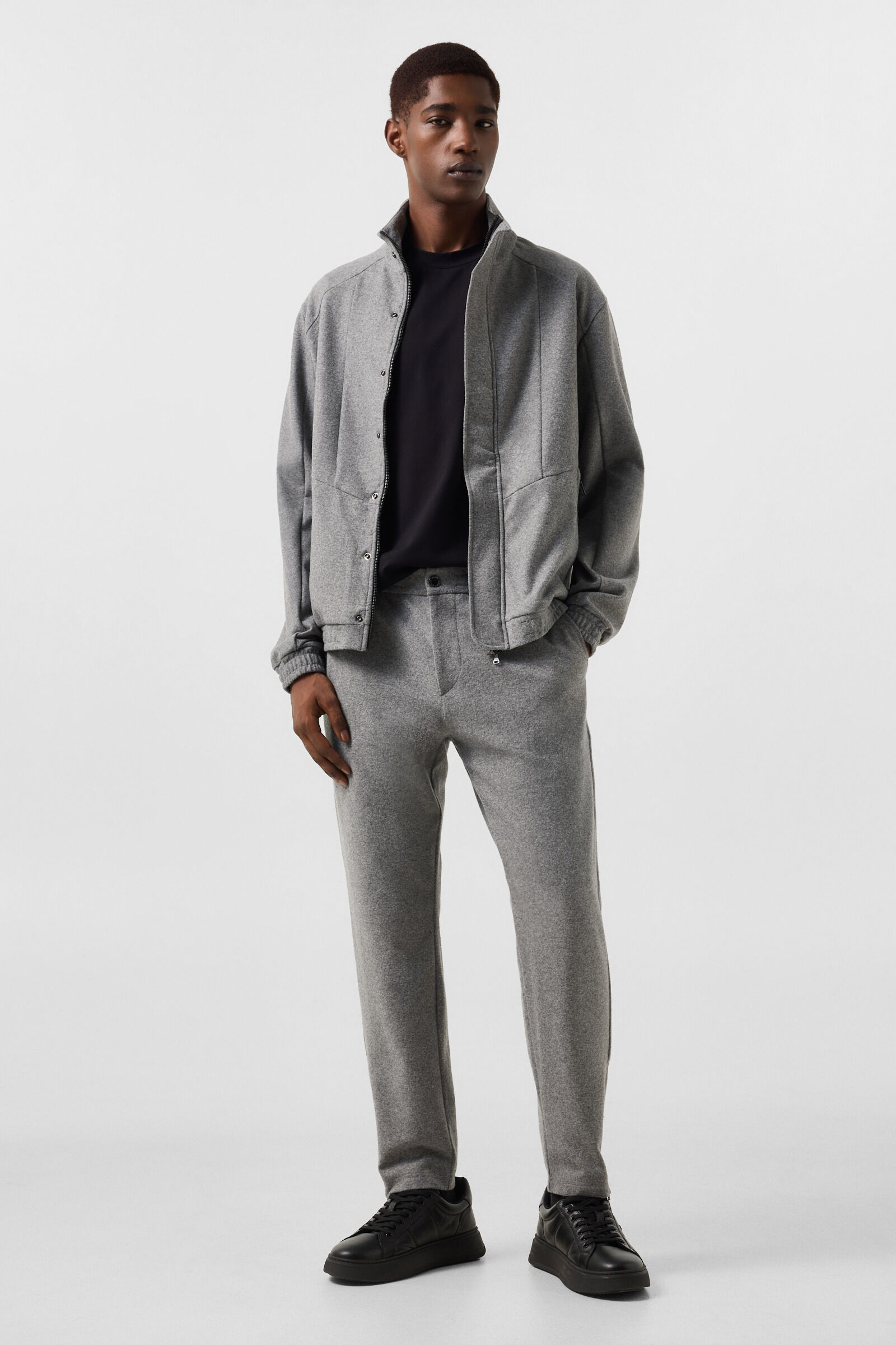 Boris Flannel Trousers Grey