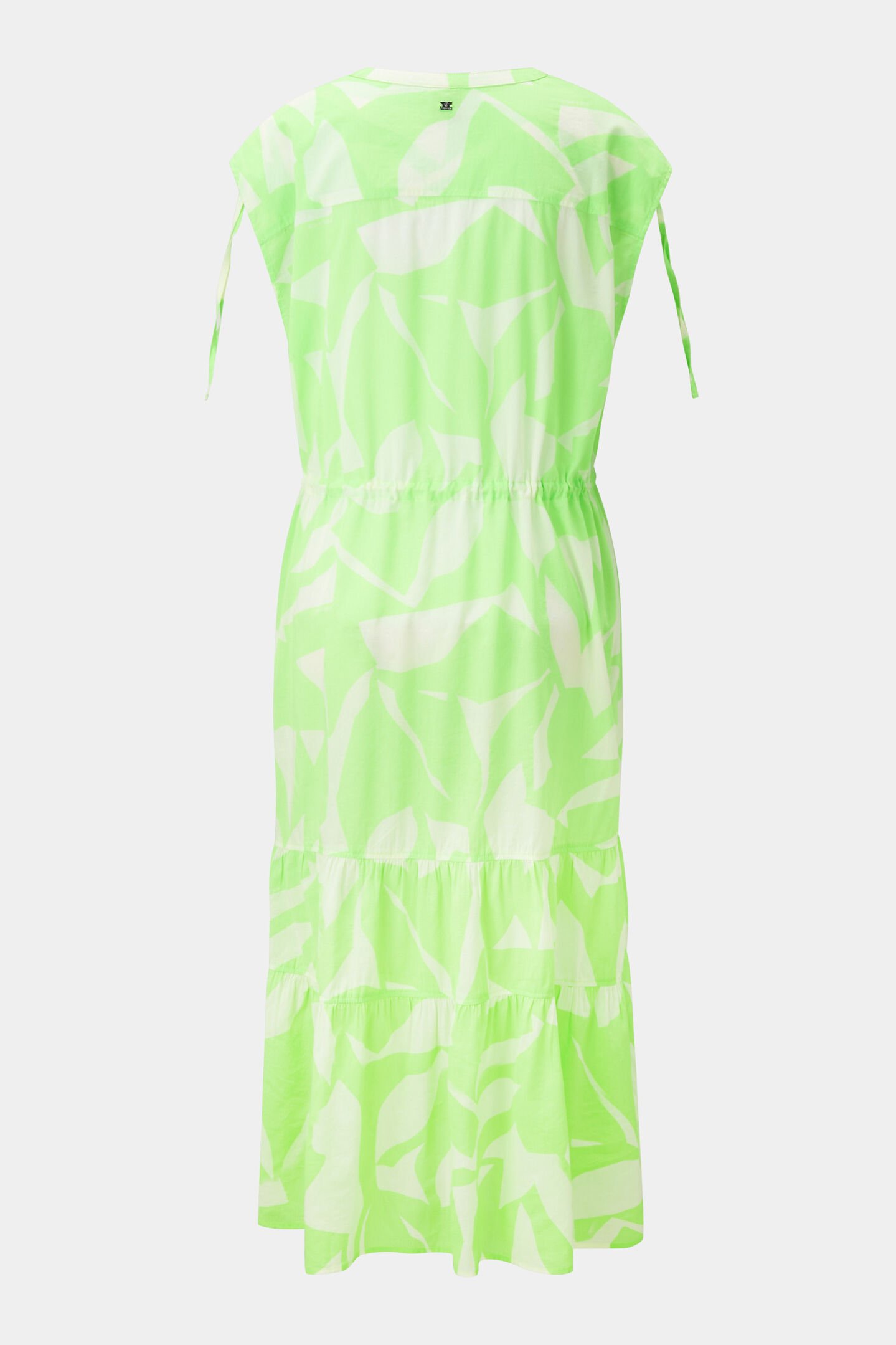 Strandkleid Julia Neongrün/Off-White