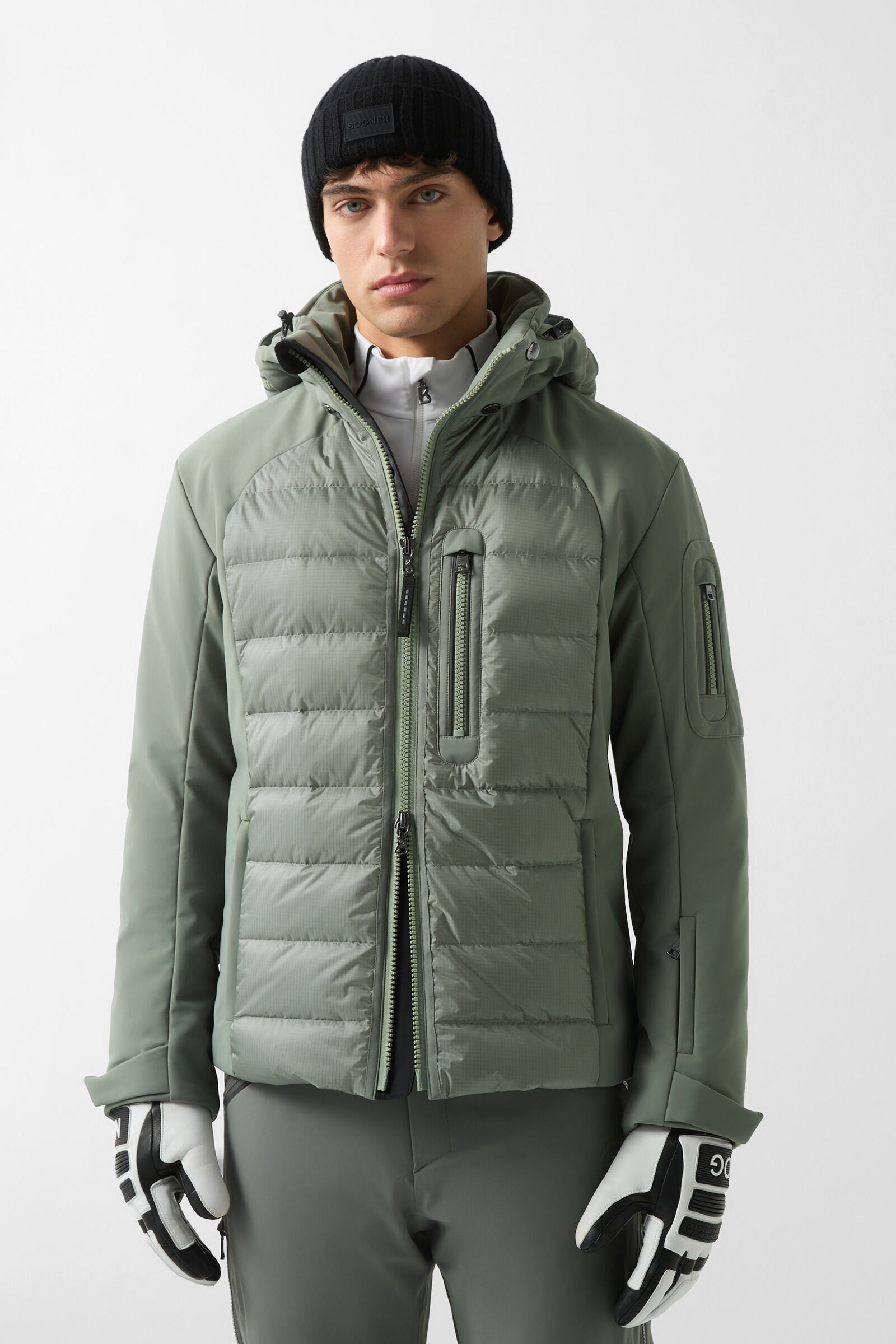 Zoran softshell ski jacket Olive green