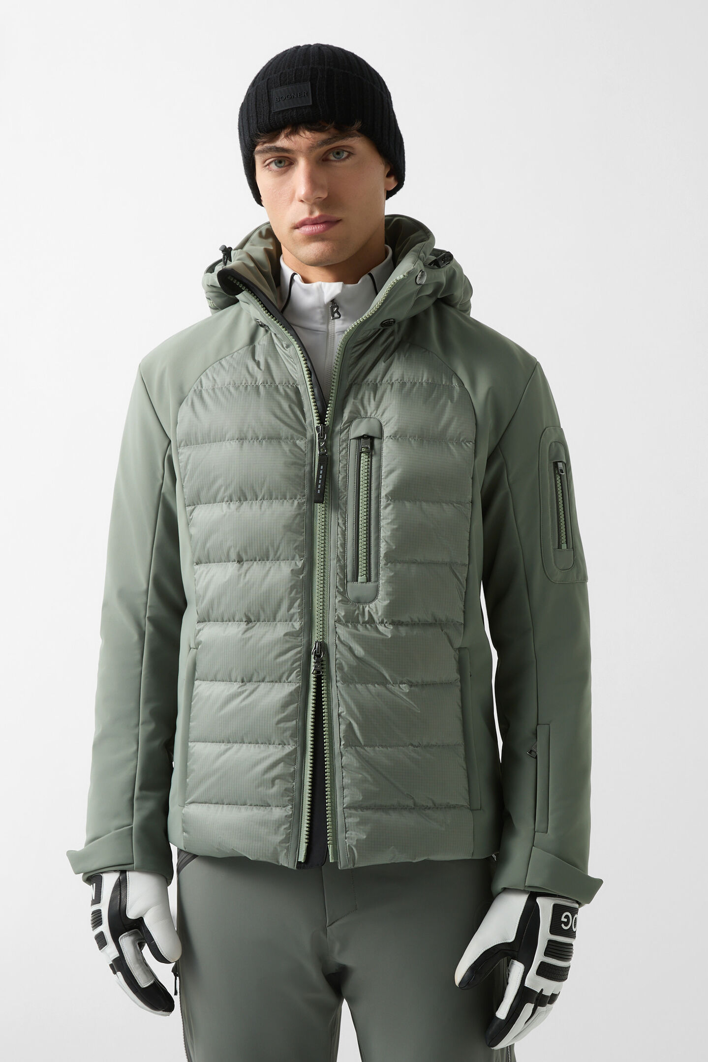 Zoran softshell ski jacket Olive green
