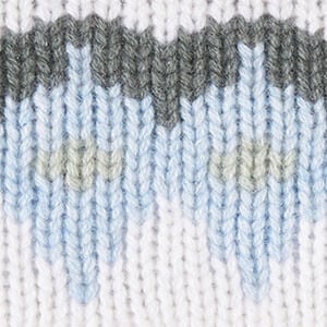 Light blue/off-white