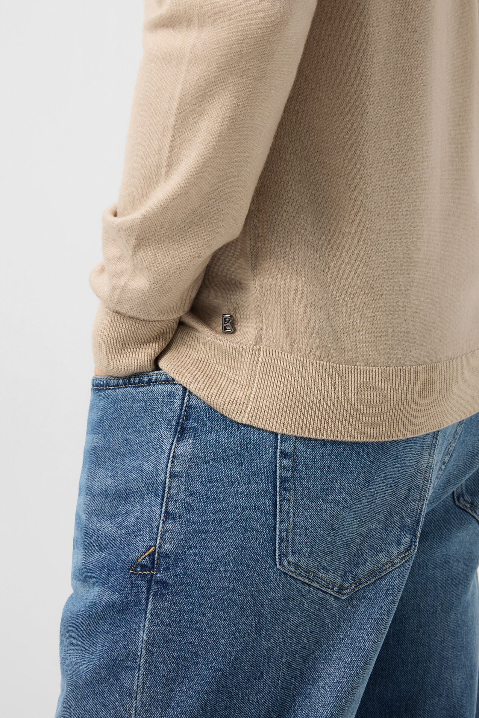 Ouri merino troyer Beige