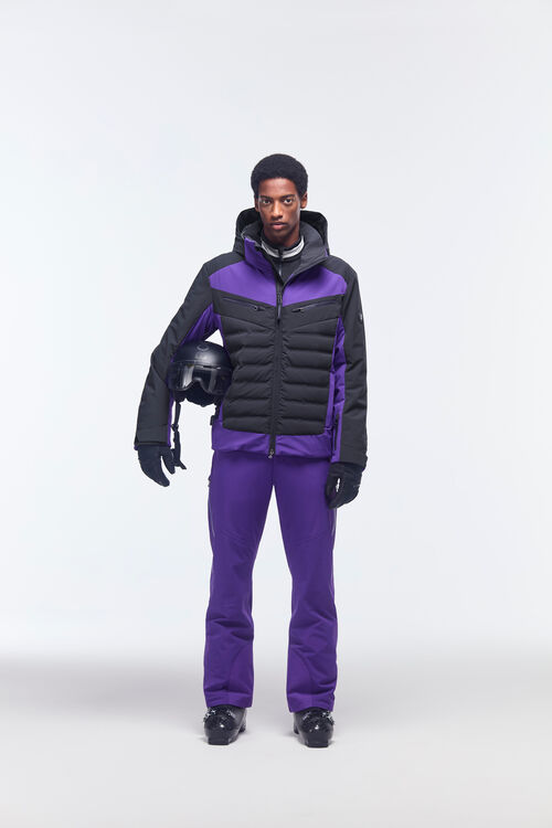Ski-Daunenjacke Feliks Navy-Blau/Violett