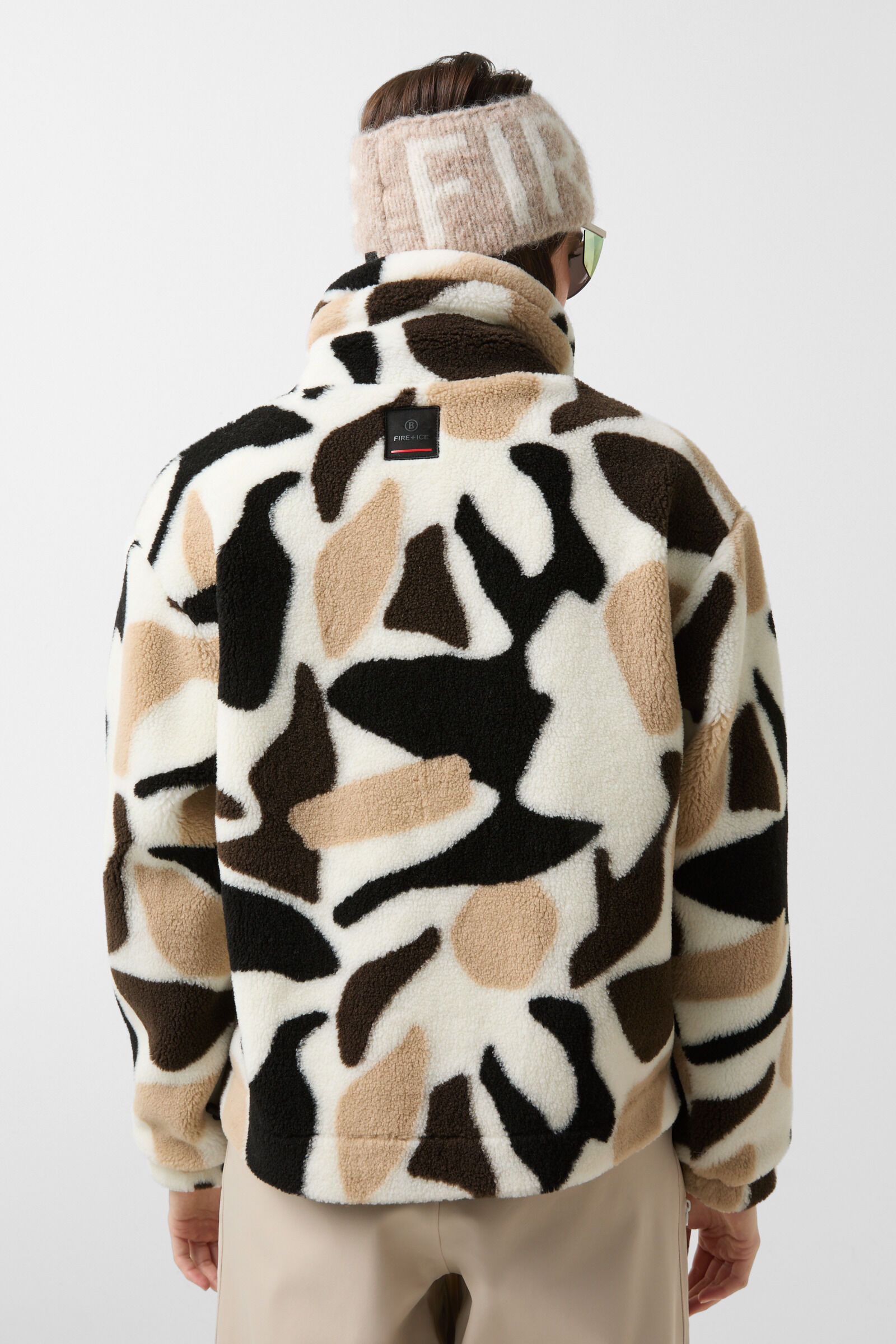 Teddy-Midlayer Ninetta Off-White/Braun