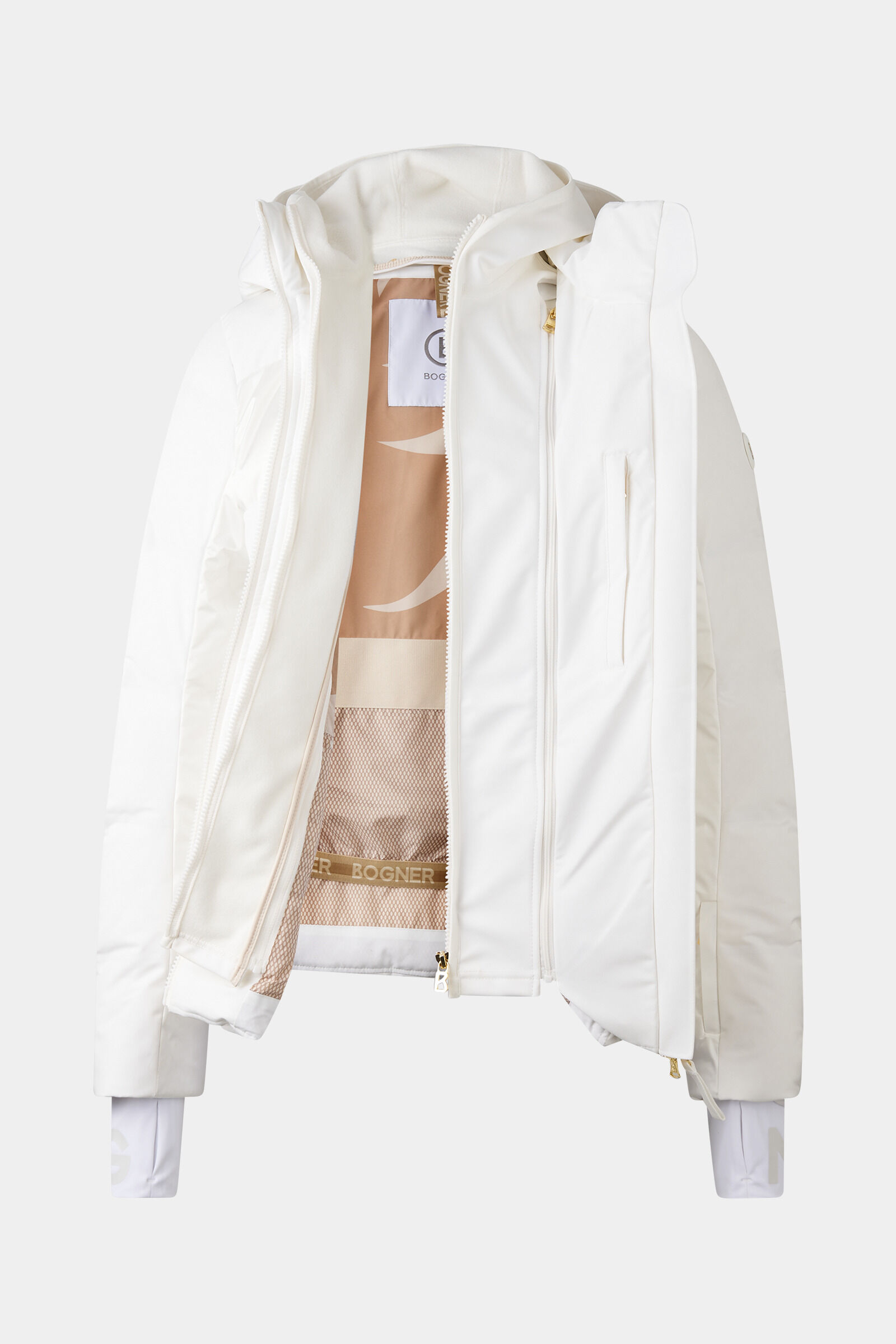 Delin down ski jacket White
