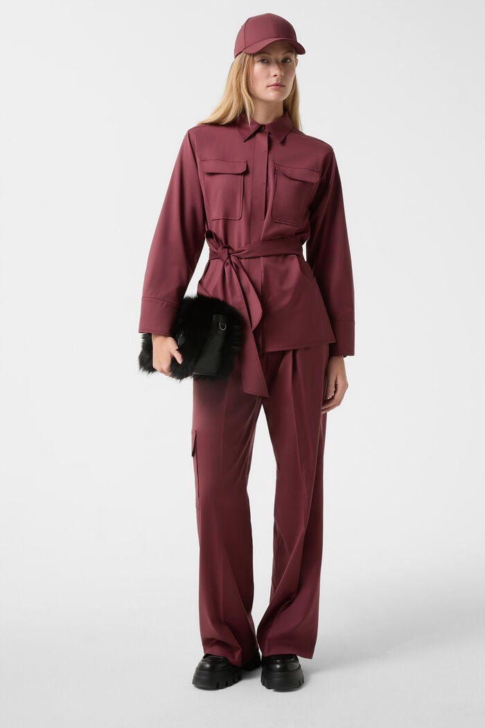 Yoko cargo trousers Wine red Yoko cargo trousers Wine red