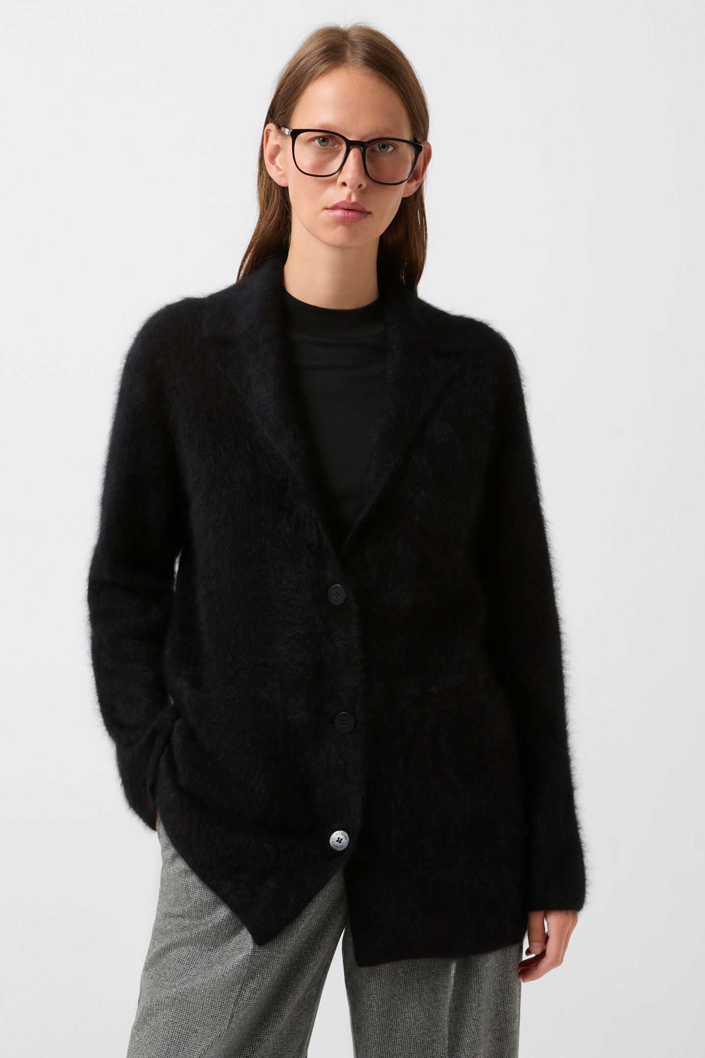Kasjmier vest Jadie Zwart