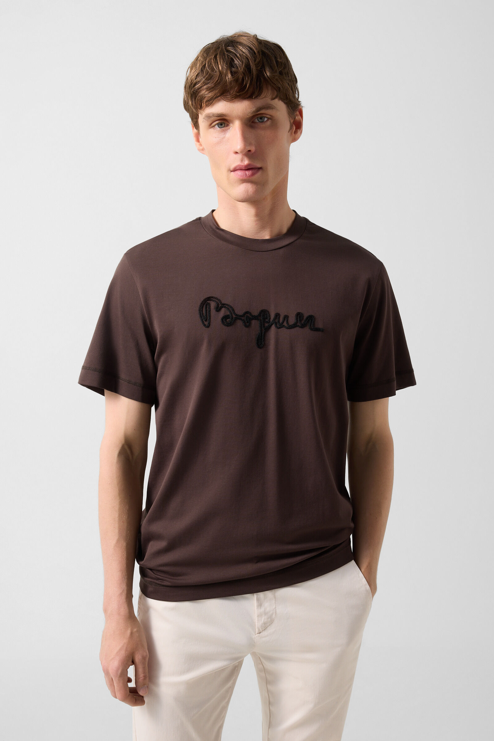 T-shirt Lukas Dark brown