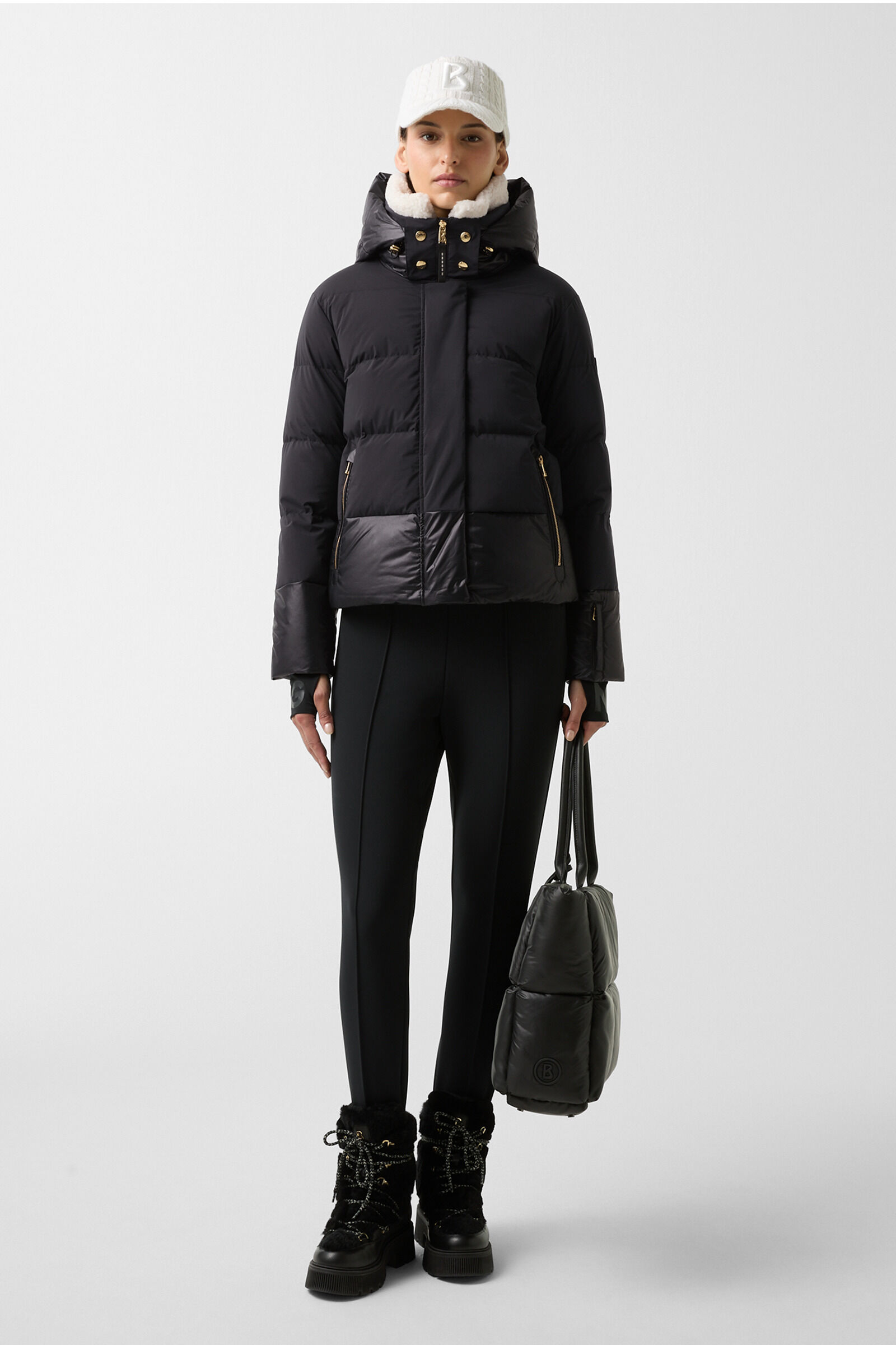 Maja down ski jacket Black