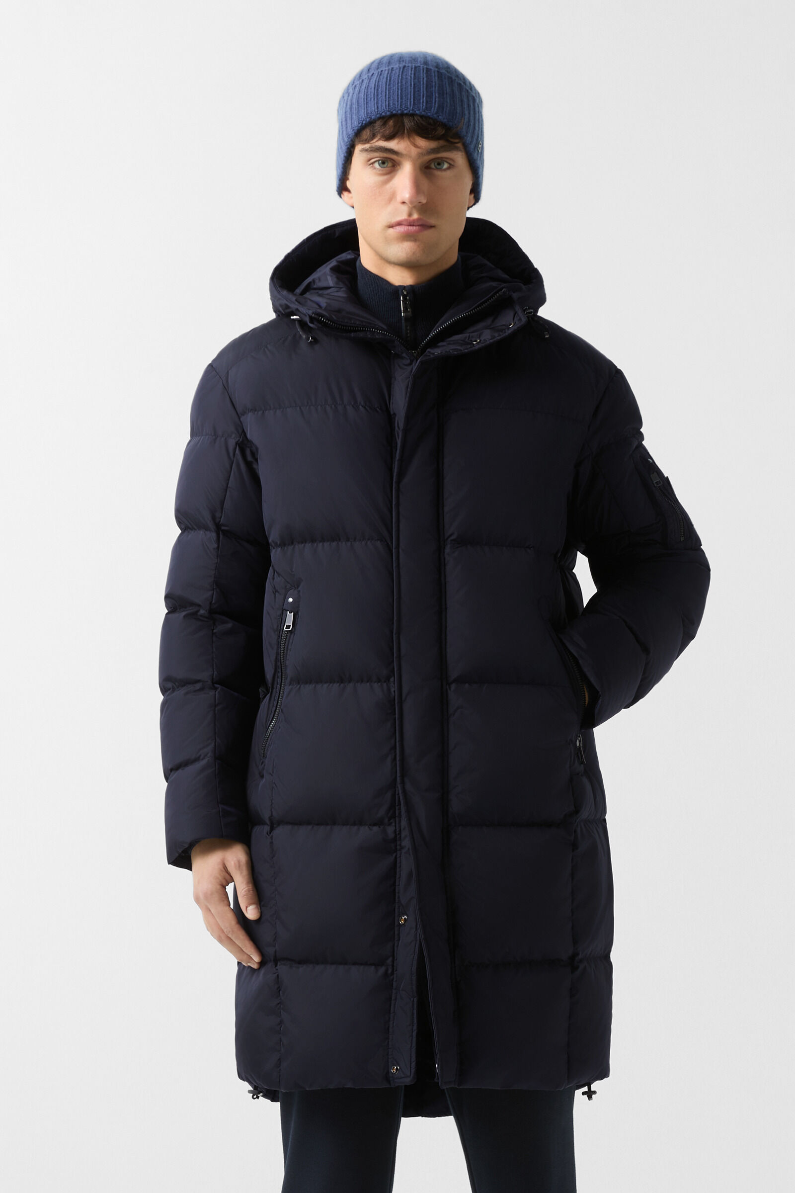 Daunenmantel Erico Navy-Blau