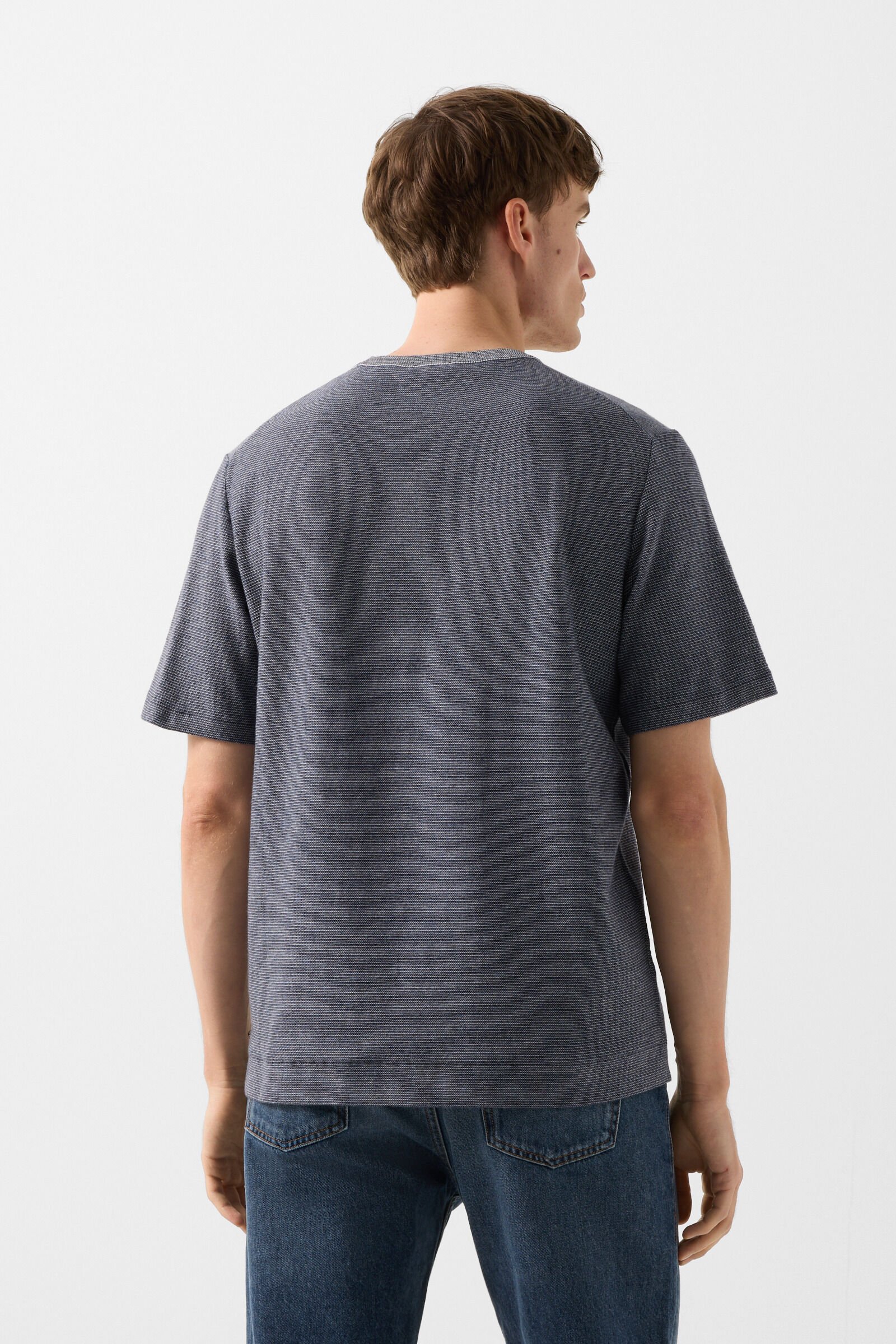 Strick-Shirt Horton Navy-Blau