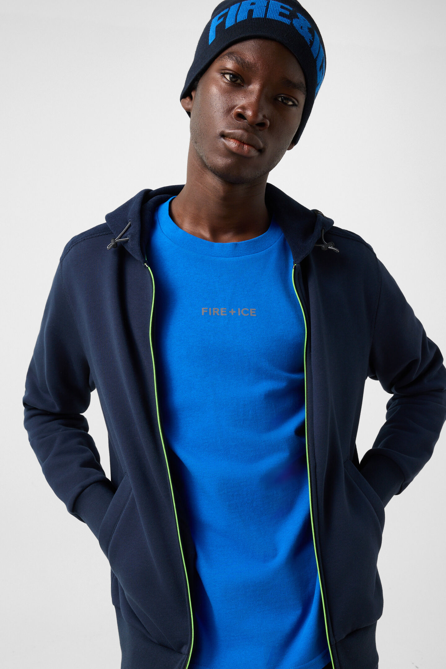 Kano Cotton Jersey Jacket Navy