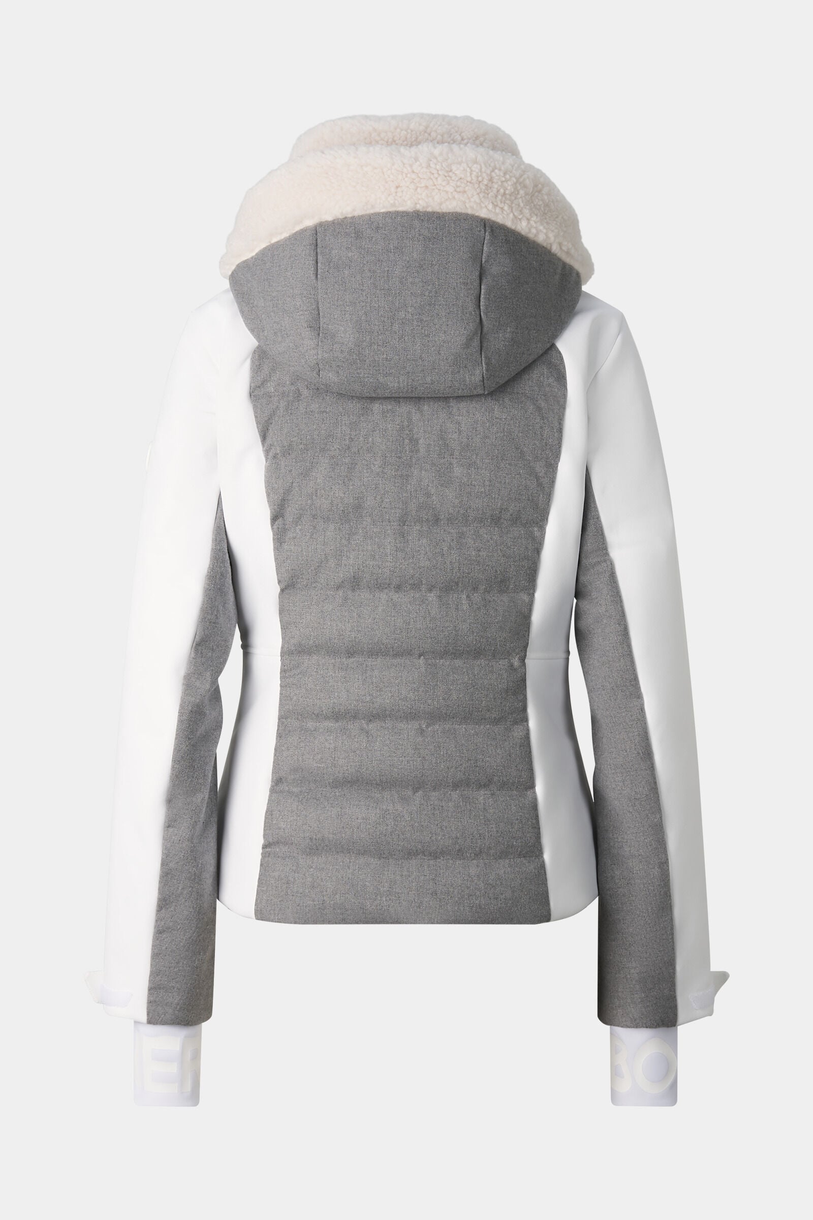 Linn Down Ski Jacket Light Gray/Off-White