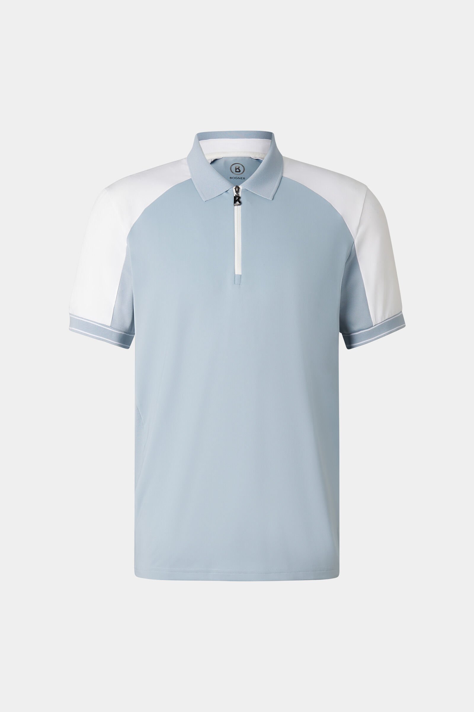 Fabius functional short-sleeved top Light blue/white