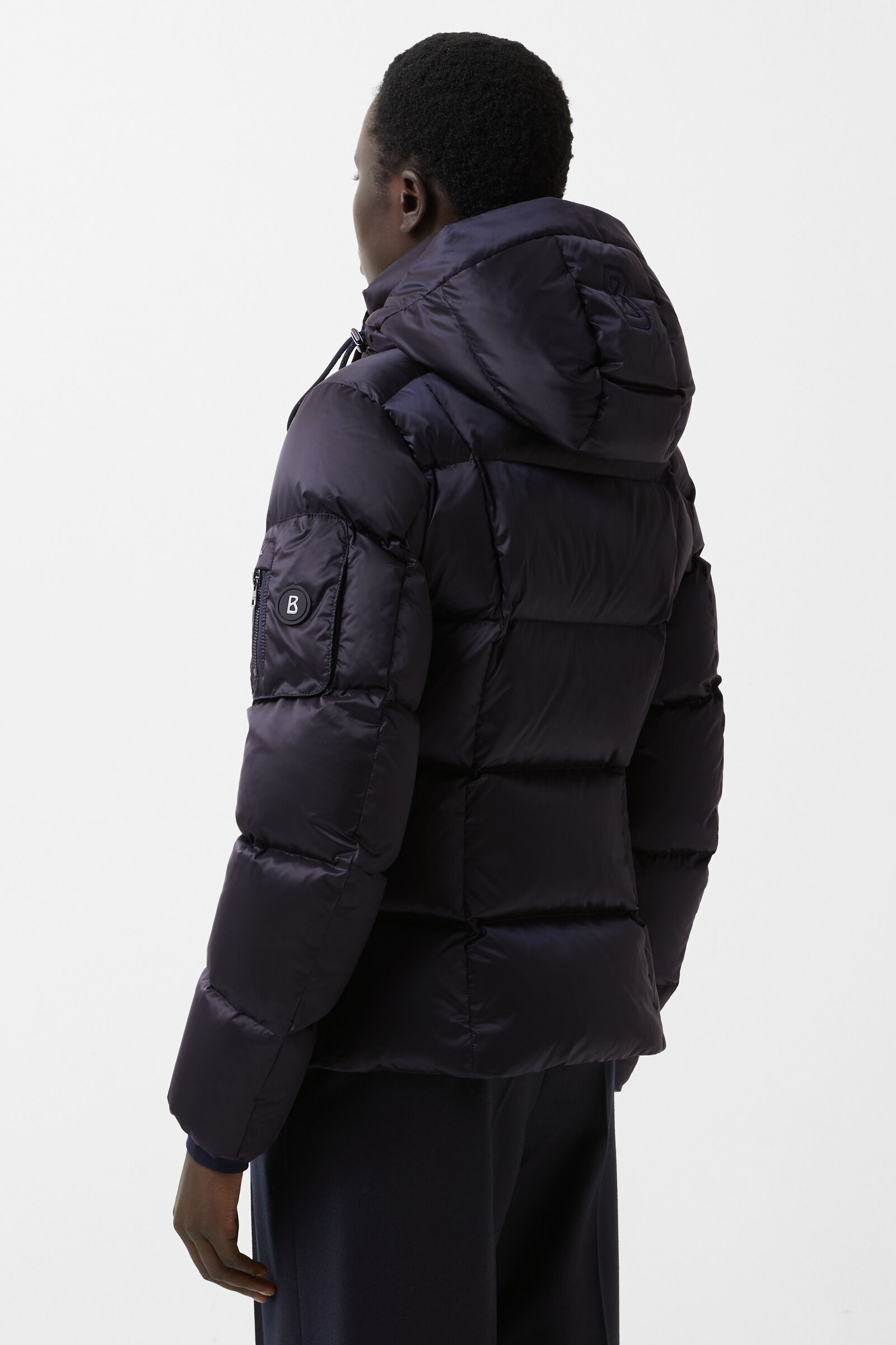 Feline down jacket Navy blue