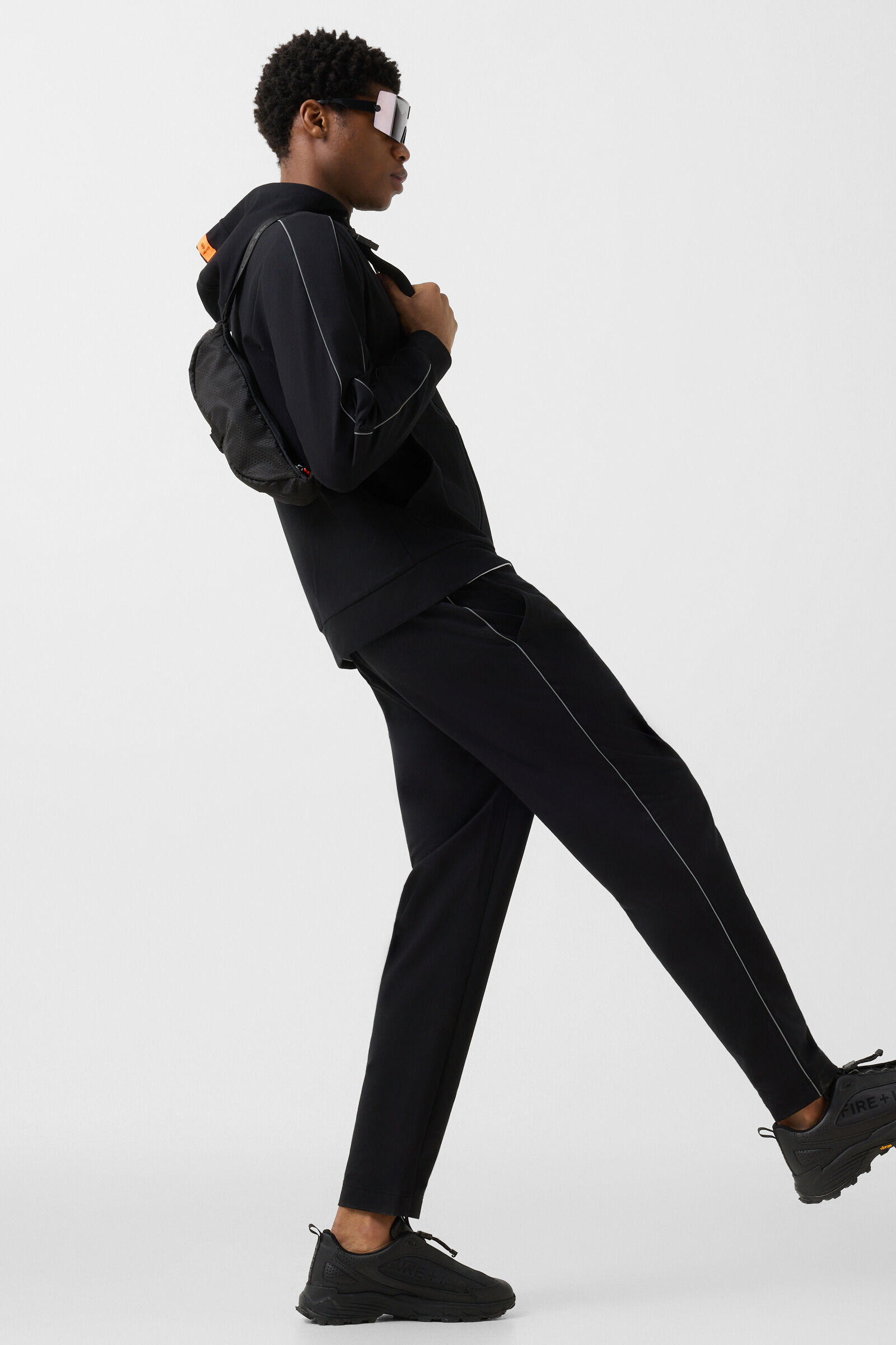 Uday jersey jacket Black