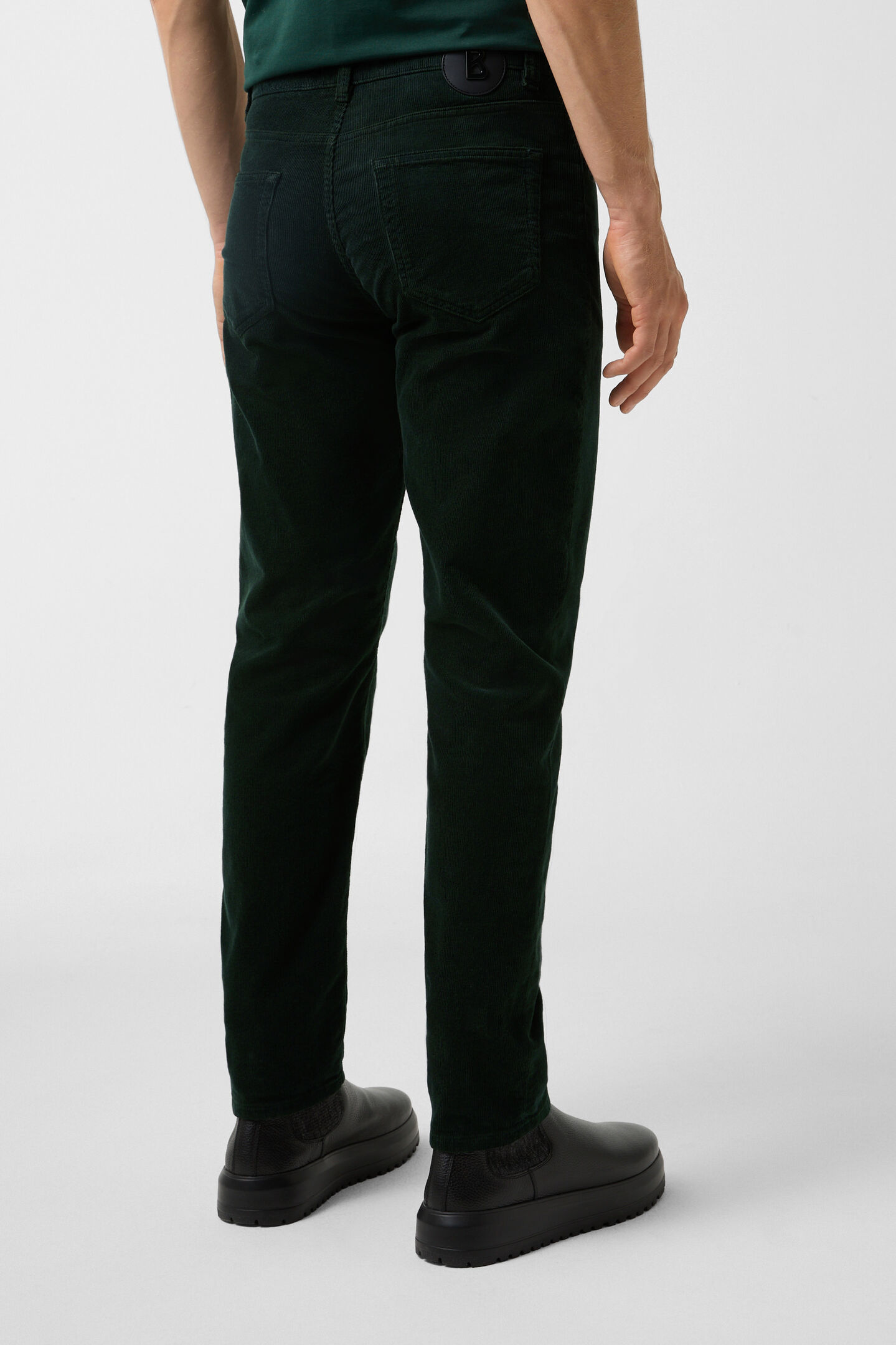 Corduroy broek Brian Donkergroen