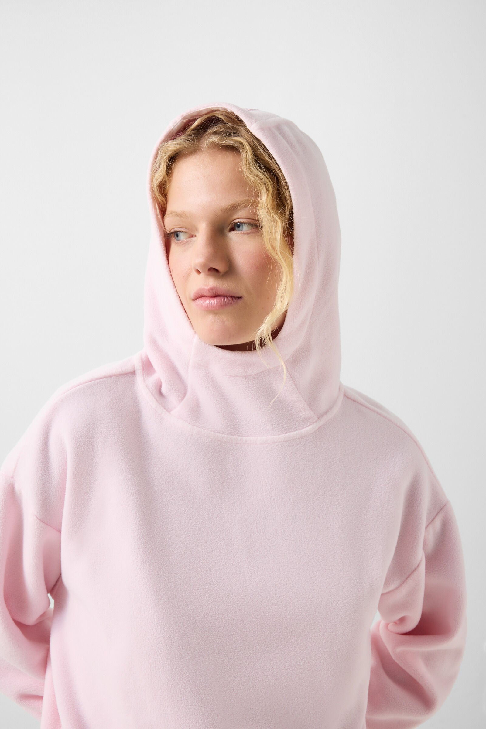 Iva Mid-Layer Fleece Hoodie Pink