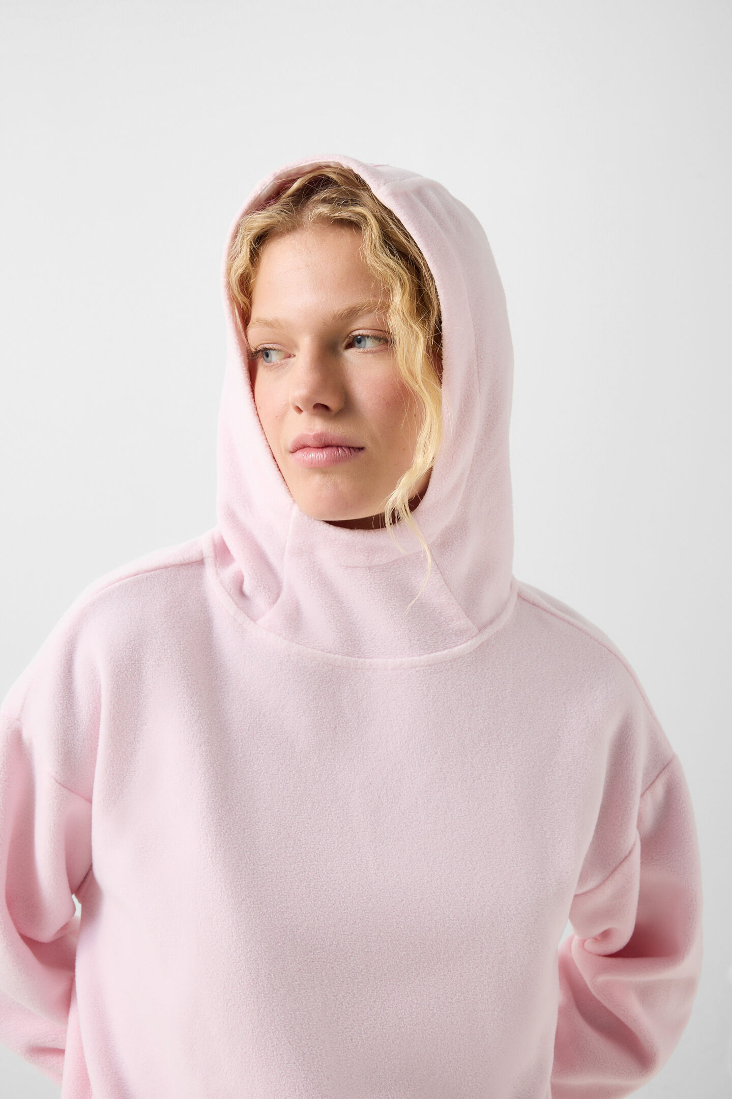 Iva Mid-Layer Fleece Hoodie Pink