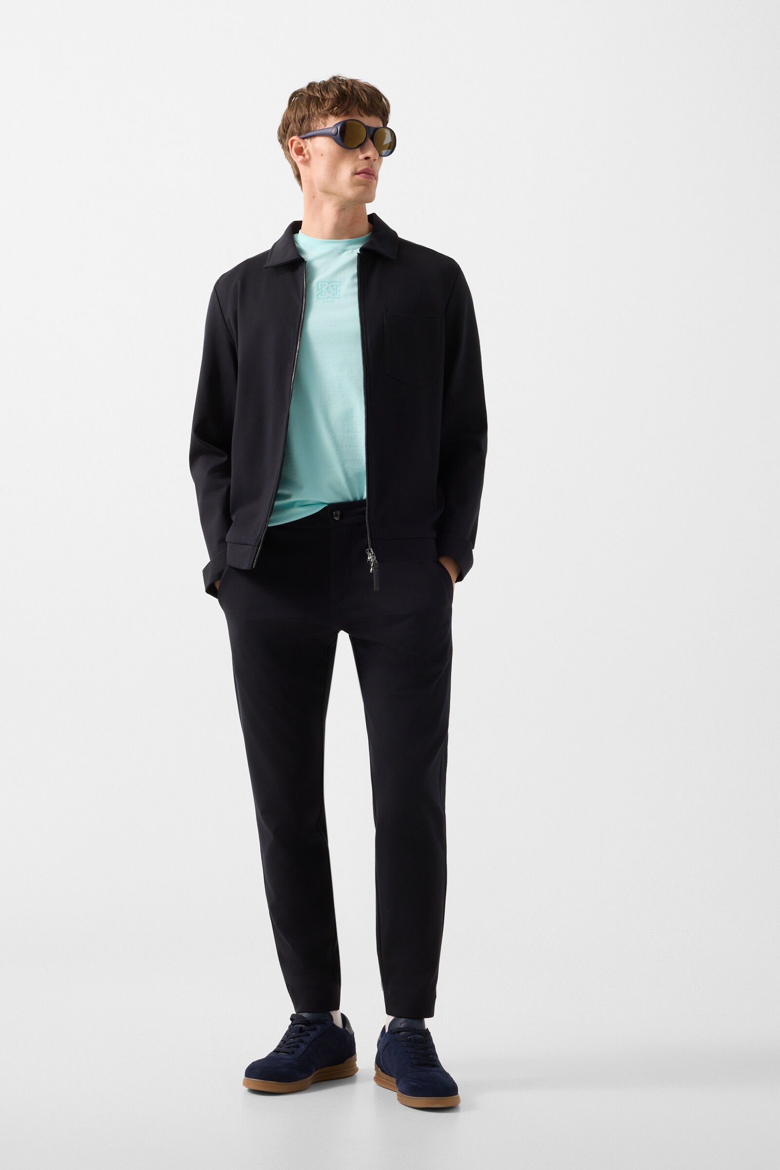 Ringo jersey jacket Navy blue