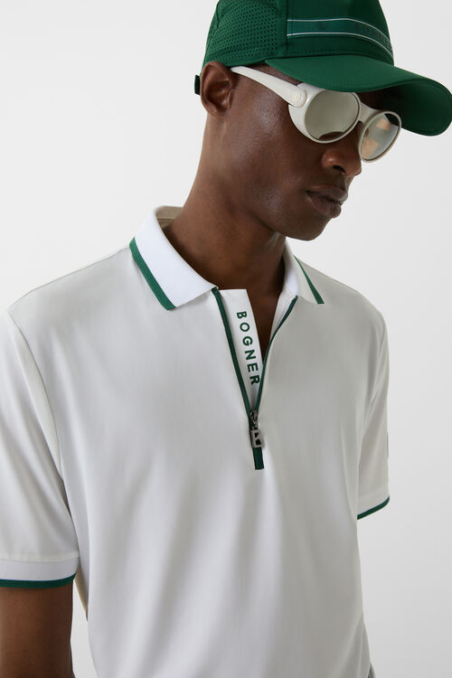 Funktions-Polo-Shirt Cody Weiß