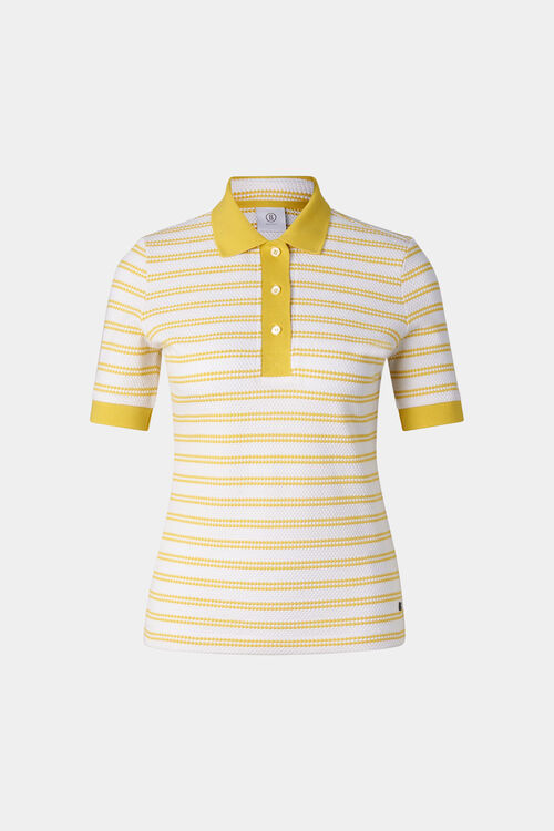 Polo-Shirt Wendy Gelb/Off-White