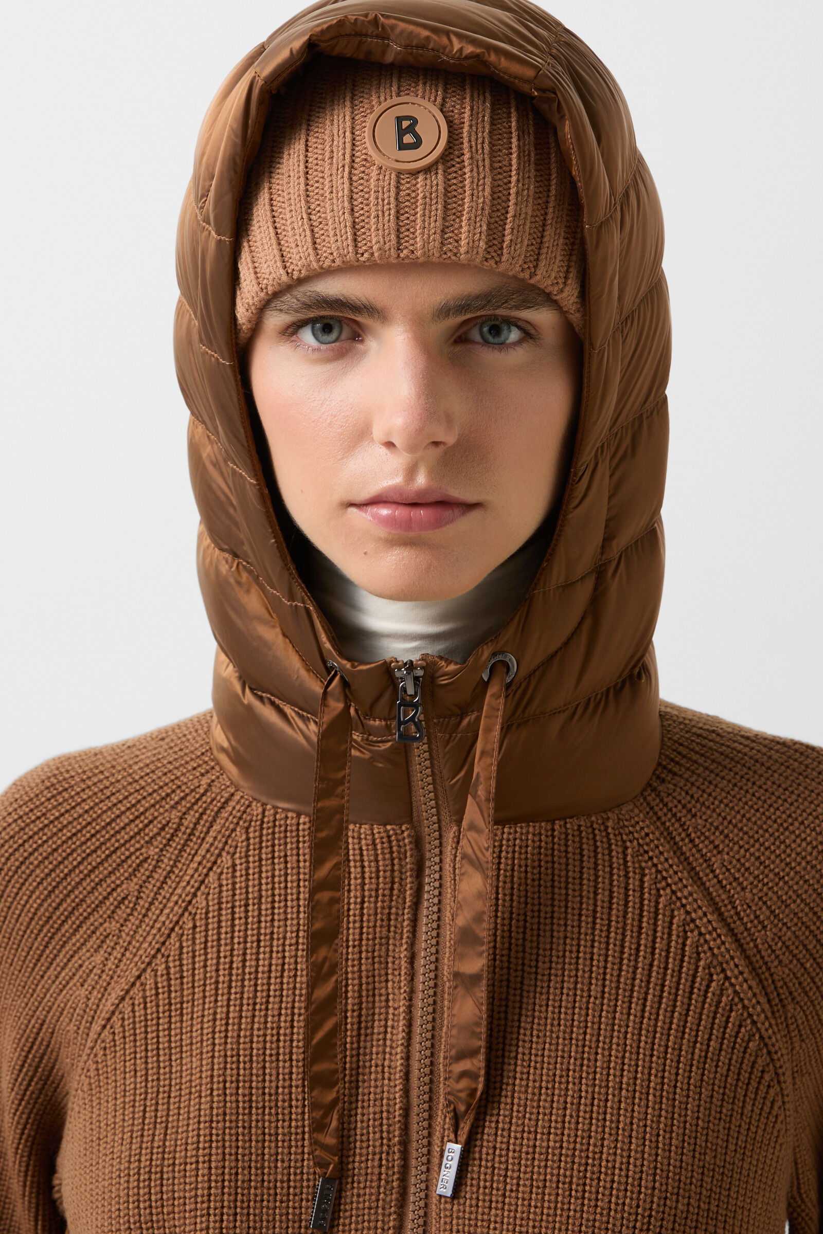 Pamy hybrid knit jacket Hazel